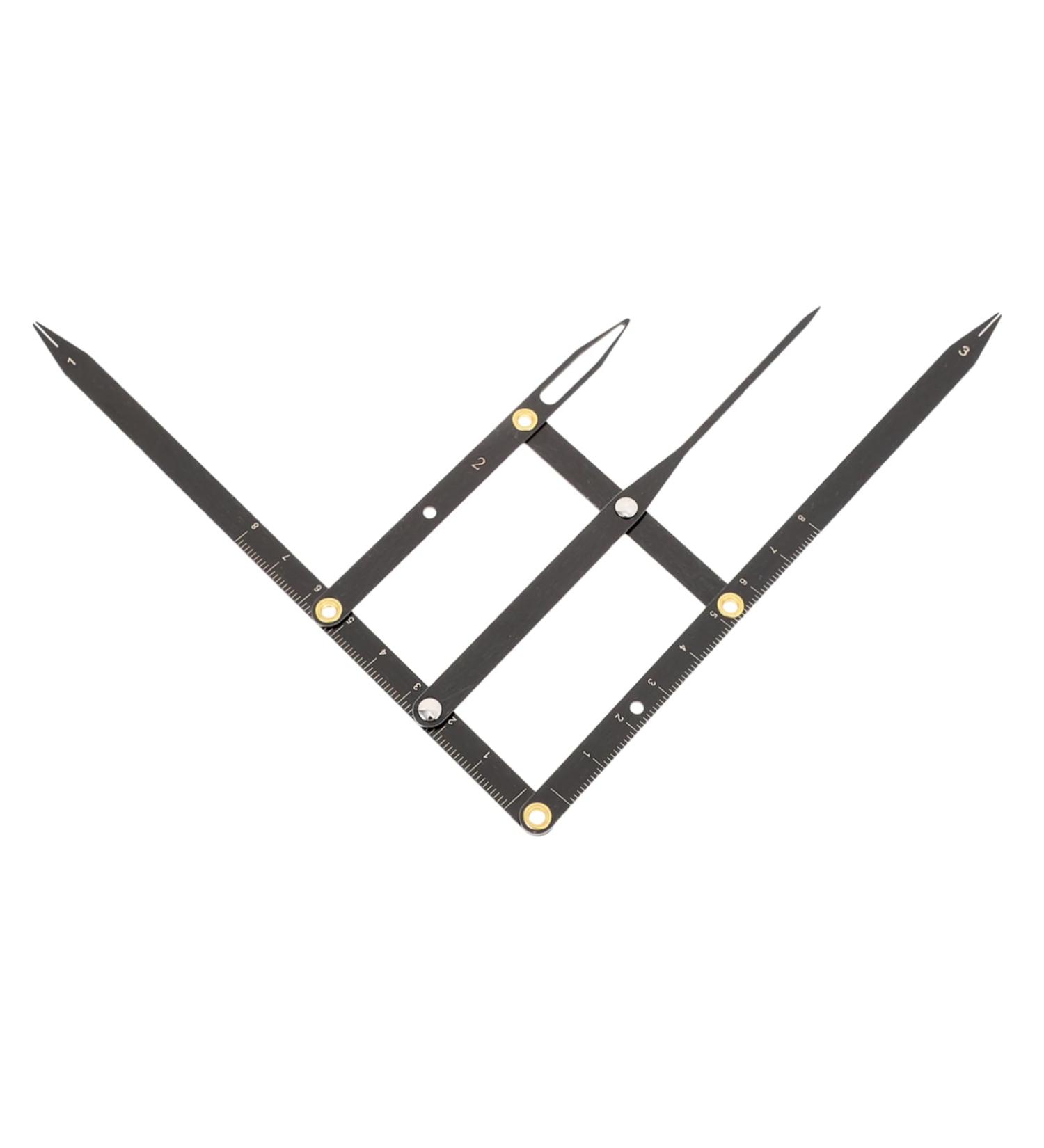 Healeved 3 Pcs Second Generation Scale Brow Stencils Eyebrow Measuring Rulers Eyebrow Tools Stainless Steel 25x5x0.6cmx3pcs Blackx3pcs - Buy Online on GoSupps.com