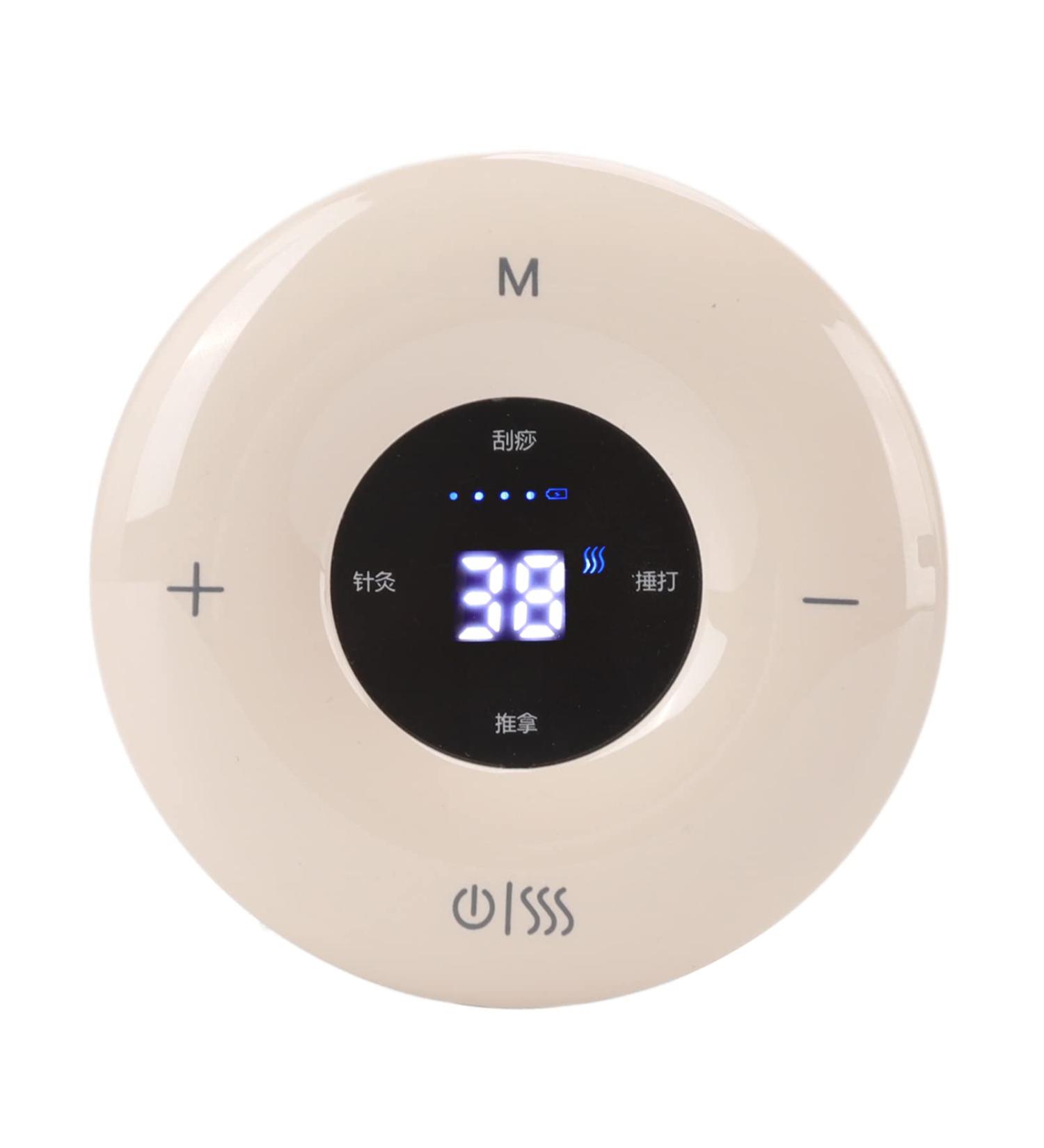 Vtoses Electrical Gua Sha Scraping Massage Device - USB Charging Multifunctional with Heat & Suction Power - Apricot Yellow - Home Use - Buy Online on GoSupps.com