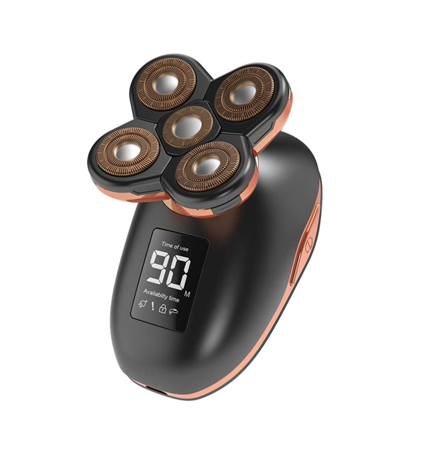 1 Pc Multifunctional Electric Razor Beard Trimmer - 5 Head Rotary Shaver for Men | Ideal Grooming Tool for Beard & Body - Buy Online on GoSupps.com