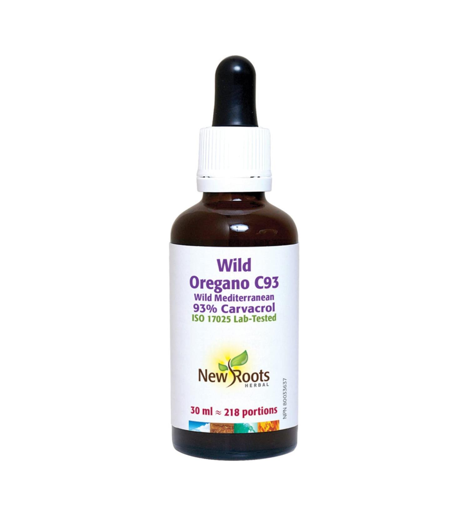 New Roots Herbal - Wild Oregano C93-30ml - Wild Oregano Oil Drops - Wild Mediterranean Oregano Oil Organic Liquid Drops - 93% Carvacrol Oregano Oil of Wild Oregano Organic Oregano Oil Drops 30 ml (Pack of 1) - Buy Online on GoSupps.com