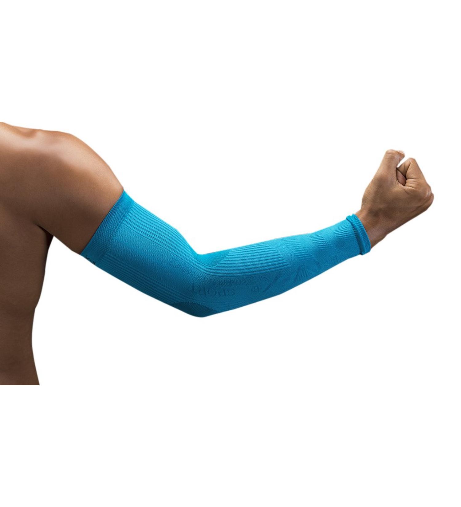 Arm Sleeves 15-20MMHG Compression for Enhanced Performance & Protection - Acid Aqua Extra Large | International Shipping Available - Buy Online on GoSupps.com