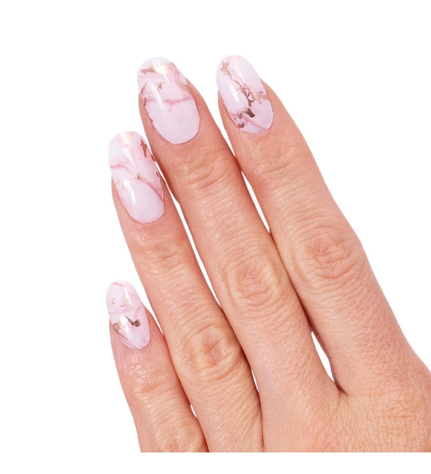 Glamsy Nail Film - Desert Love Glitter Nail Wraps | 24 Self-Adhesive Ultra-Thin Foils for Perfect Nails - Buy Online on GoSupps.com