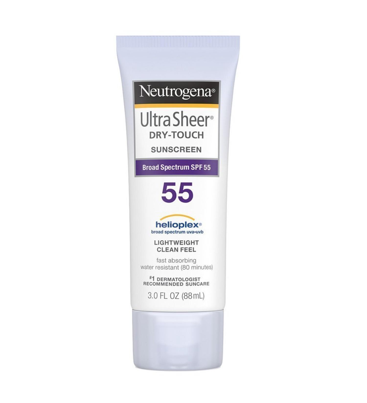 Neutrogena Ultra Sheer Dry-Touch Sunscreen SPF 55 3 oz (Pack of 3)