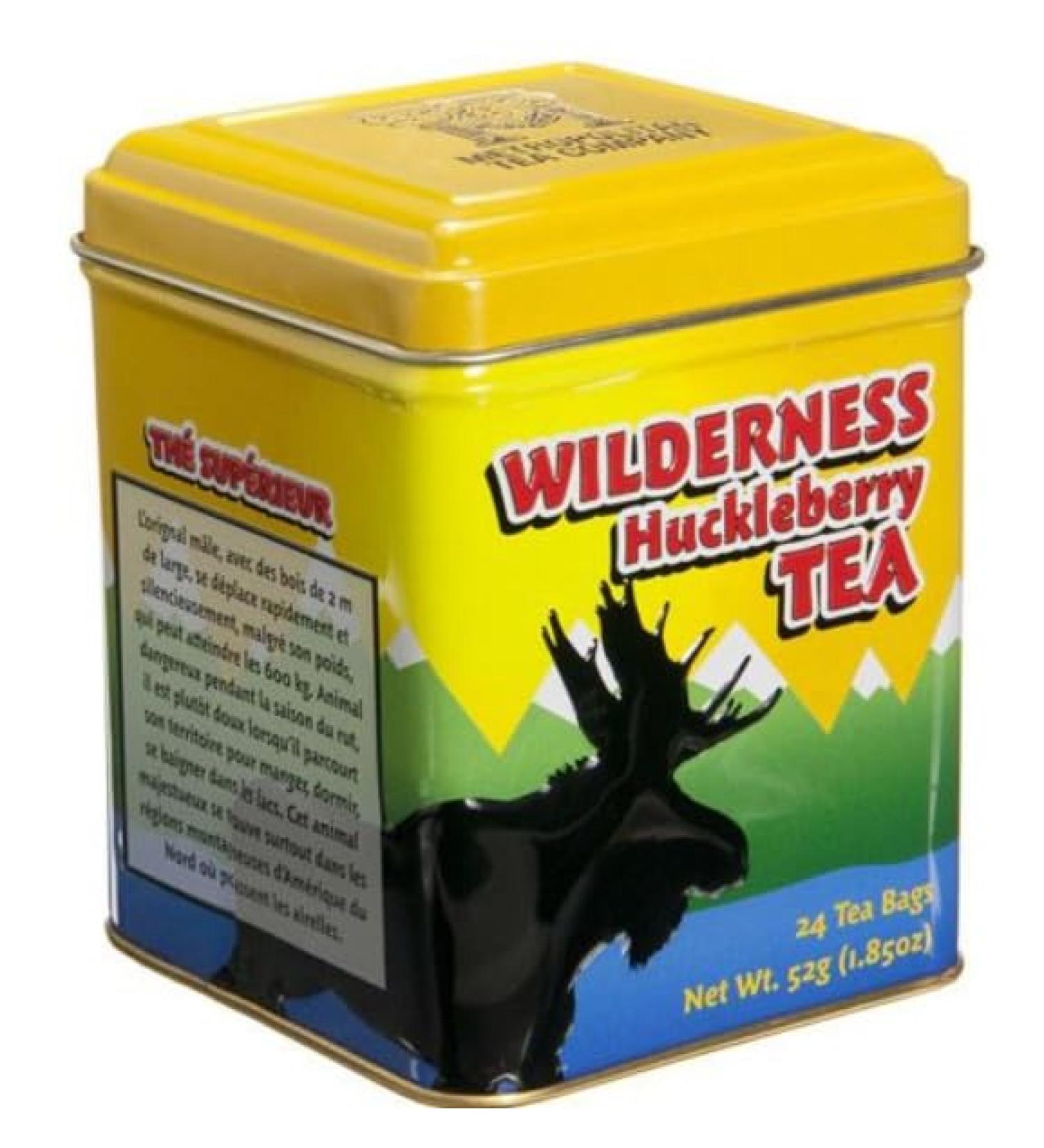 The Metropolitan Tea Company Wilderness Moose Huckleberry Tea Tin Box of 24 Tea Bags - Buy Online on GoSupps.com