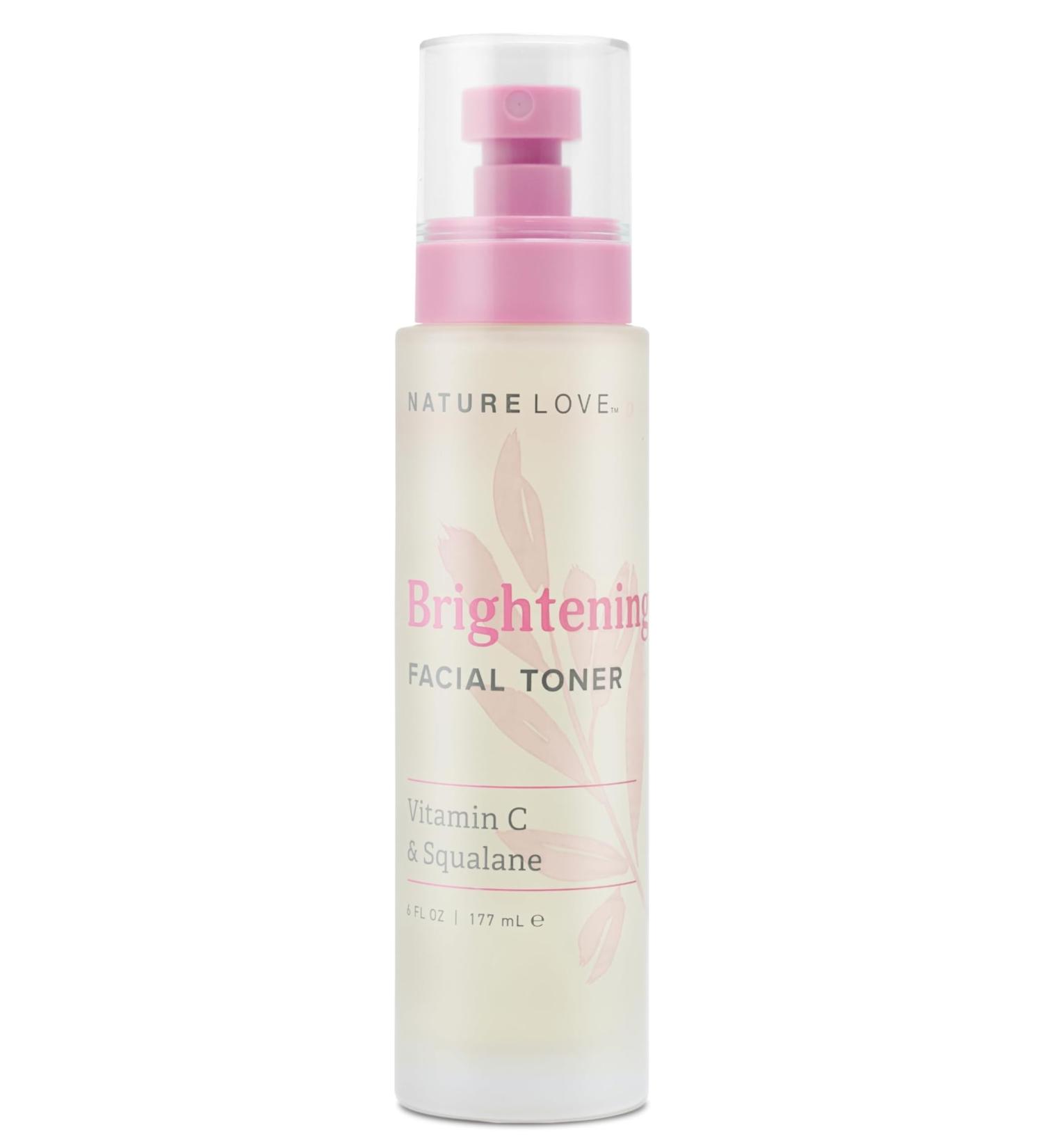 Nature Love Facial Toner | Vitamin C & Squalane for Radiant Skin | Cruelty-Free & Paraben-Free | 6 Fl Oz Made in USA - International Shipping Available - Buy Online on GoSupps.com