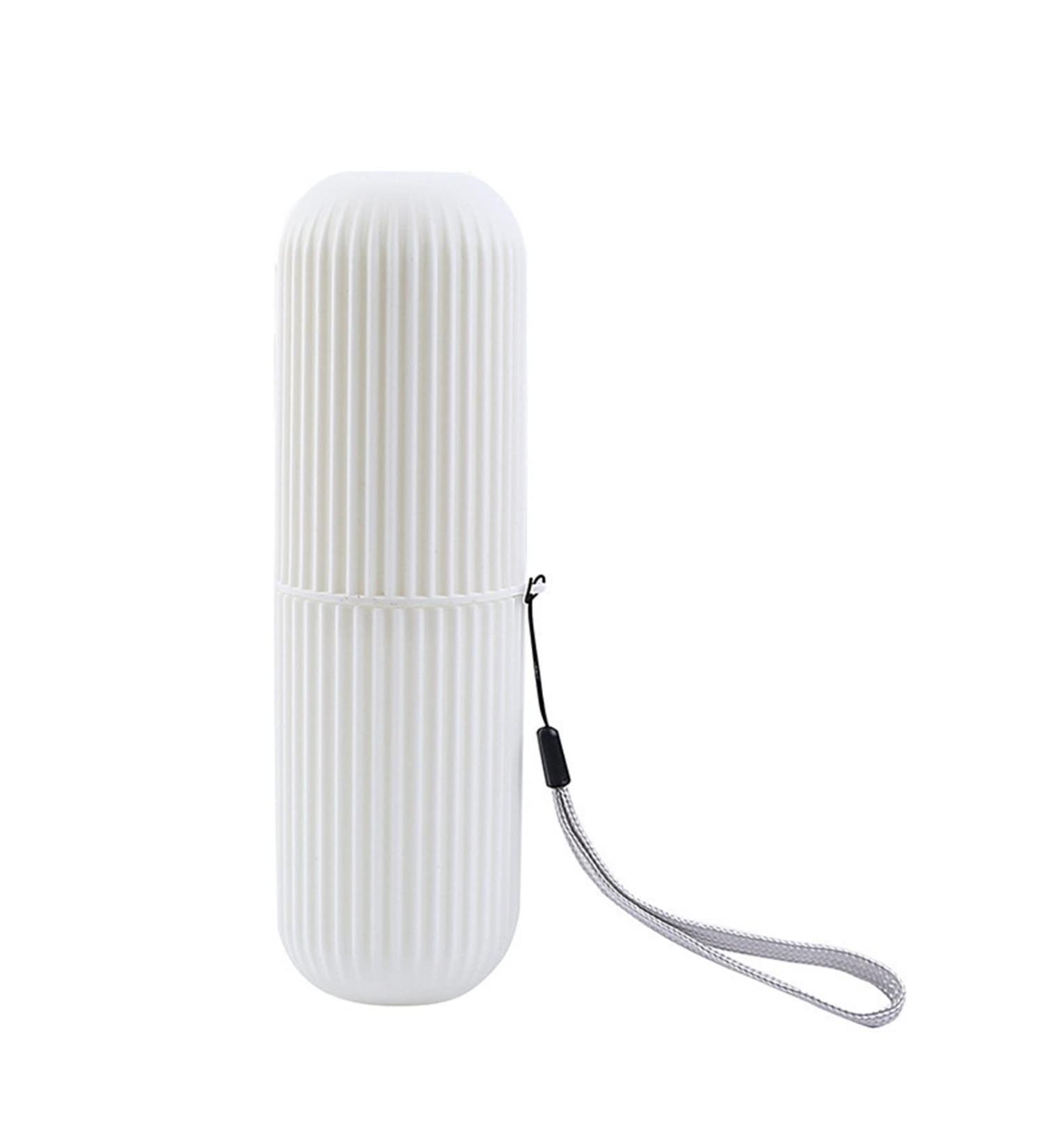 Digjobk Toothbrush Cup for Travel & Camping | White 1PC Toothpaste Storage Box | Outdoor Wash Cup & Toothbrush Cap Cover - Buy Online on GoSupps.com