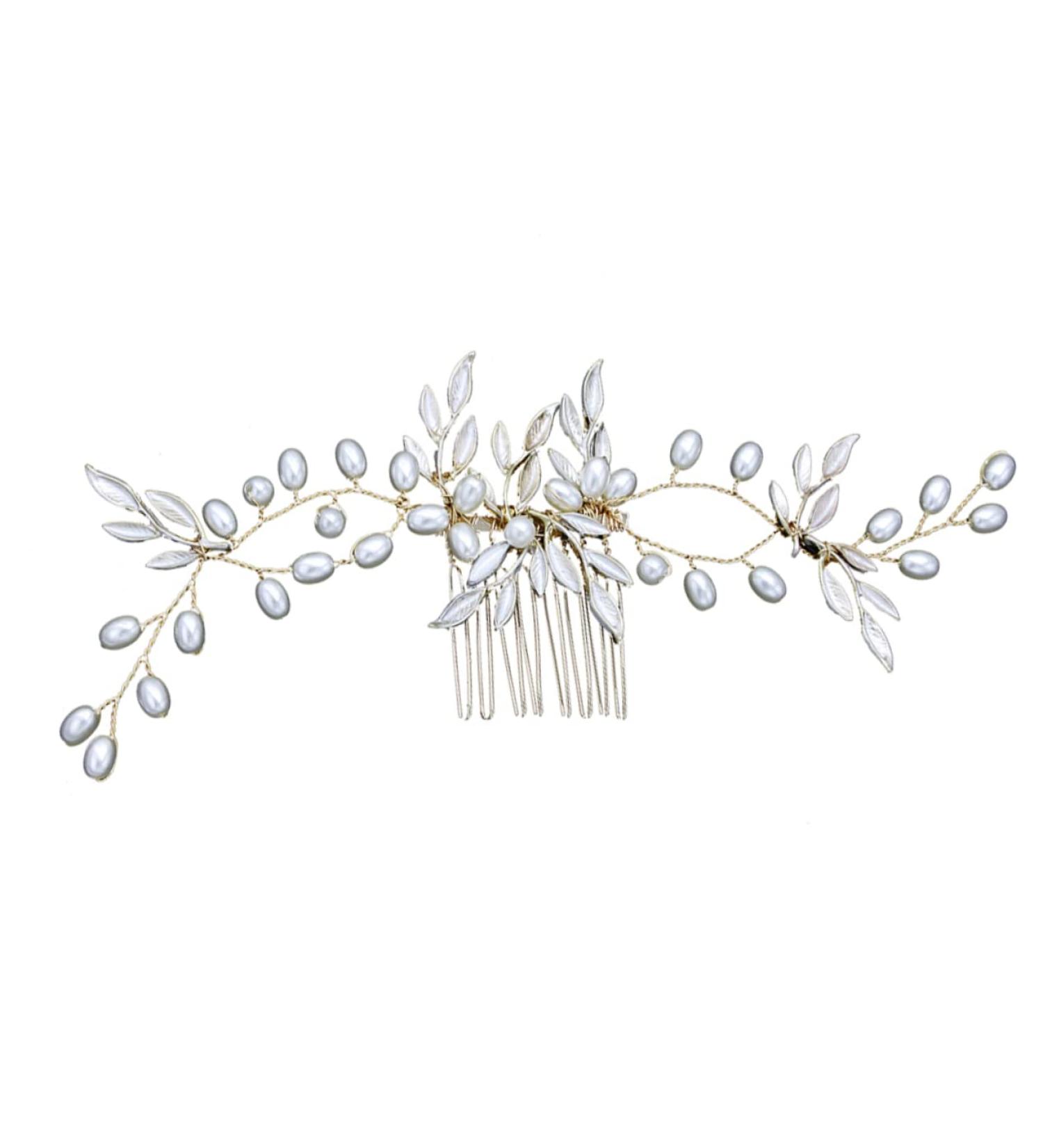Angoily Hair Claw Clips for Women Wedding Hair Clip Womens Barrettes for Hair Goody Hair Hairpin Rhinestone Barrettes Wedding Hair Pin Bridal Hair Pin Tiara Comb Bridesmaid Pearl - Buy Online on GoSupps.com