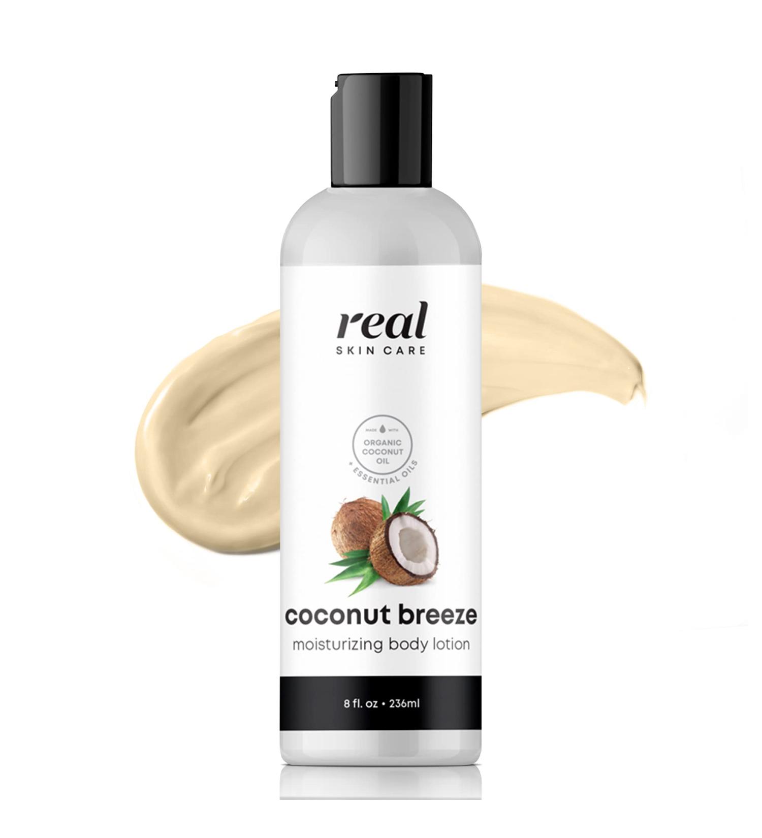 Organic Coconut Breeze Body Lotion | Handmade in USA | Moisturizing for Body, Hands & Face | Chemical-Free Natural Skincare - Buy Online on GoSupps.com