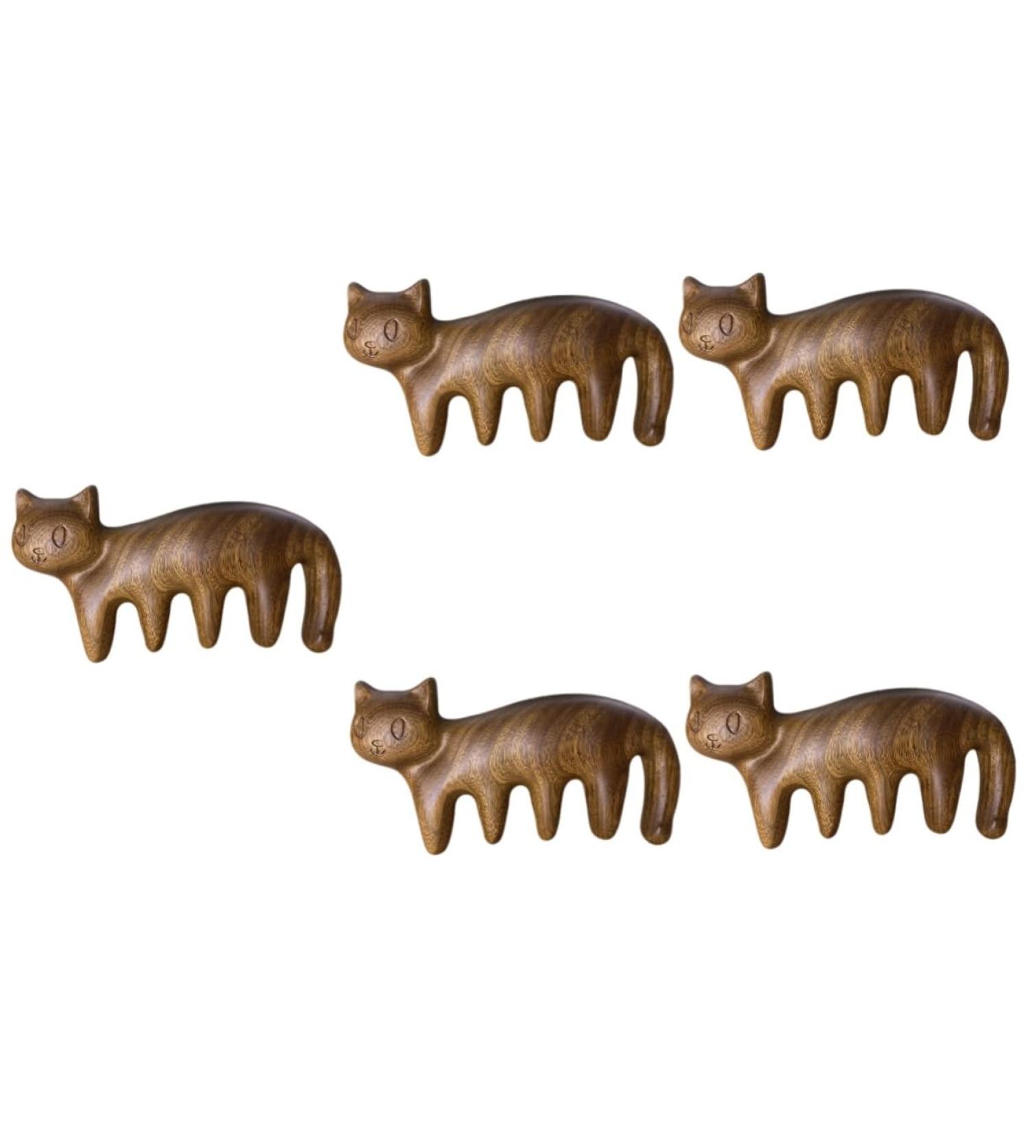 Magiclulu 5-in-1 Wooden Scalp Massager Comb - Acupuncture Point Massage Tool for Relaxation & Travel - Buy Online on GoSupps.com