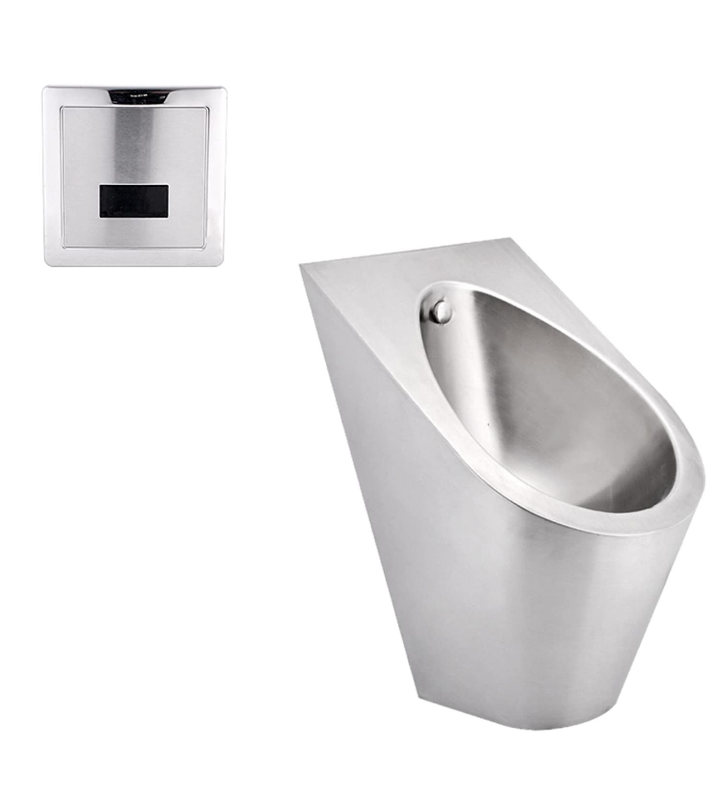 Stainless Steel Integrated Men's Urinals Wall-Mounted Vertical Toilets Induction Drainage Public Toilet Suitable for Use in Schools Hospitals Office Buildings Hotels (C) - Buy Online on GoSupps.com