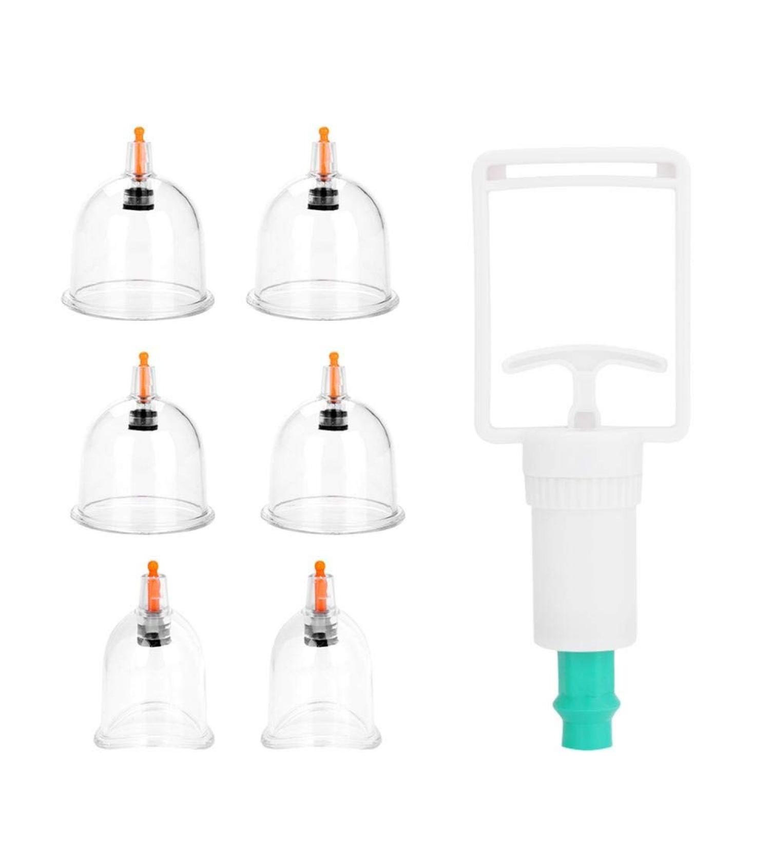 6-Piece Cupping Set - Professional Medical Cupping Therapy Devices for Health & Wellness | International Shipping Available - Buy Online on GoSupps.com