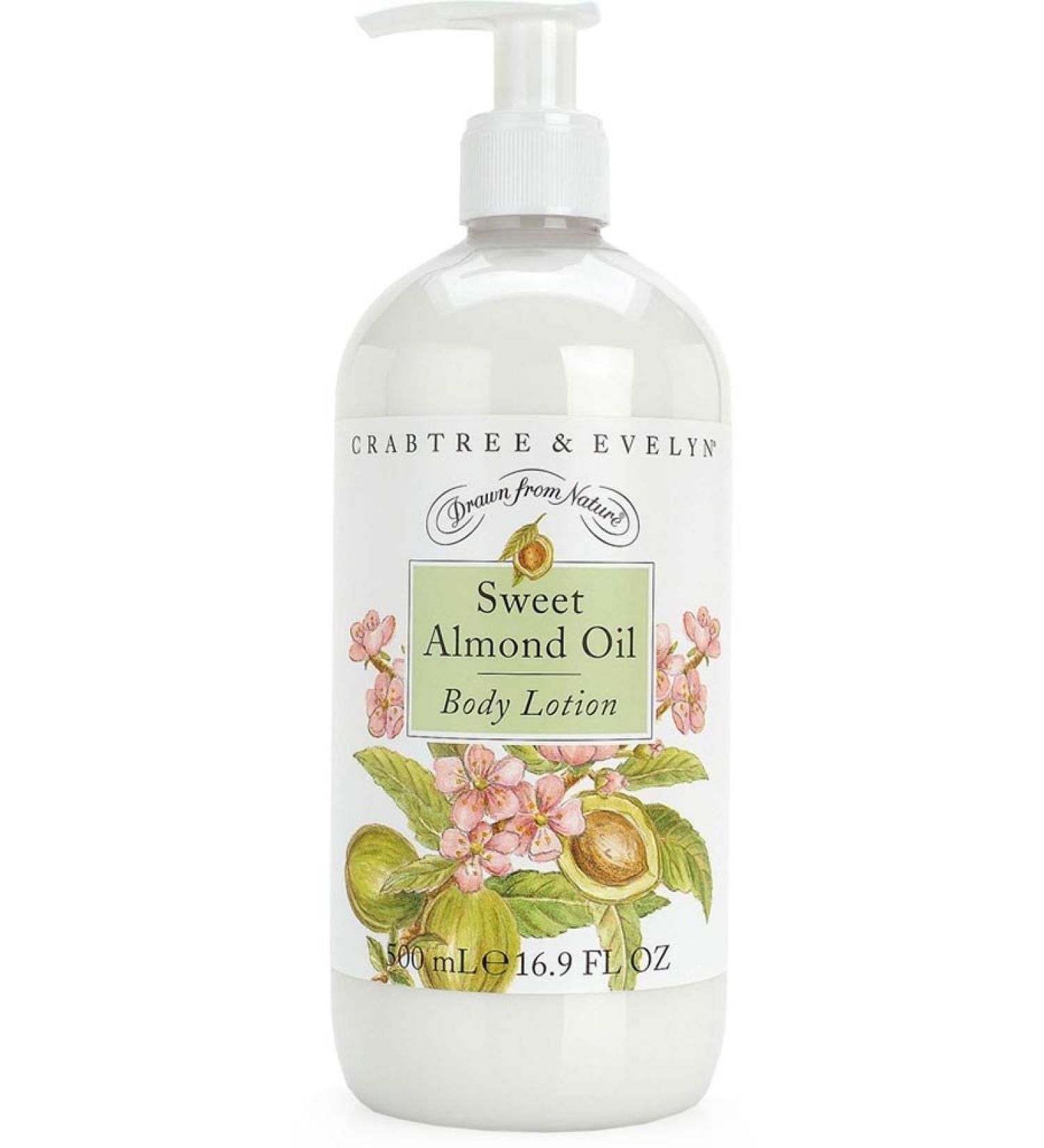 Crabtree & Evelyn Body Lotion  Sweet Almond Oil  16.9 Fl Oz