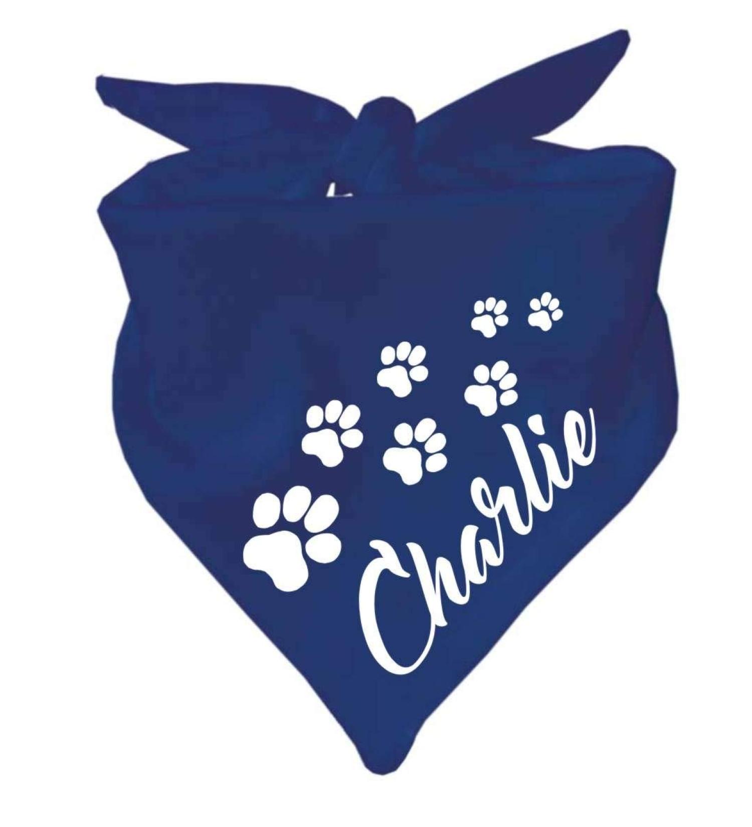 Dog Triangular Scarf - Navy Blue | Size 1 (55 cm) | Stylish & Comfortable Dog Accessory - Buy Online on GoSupps.com