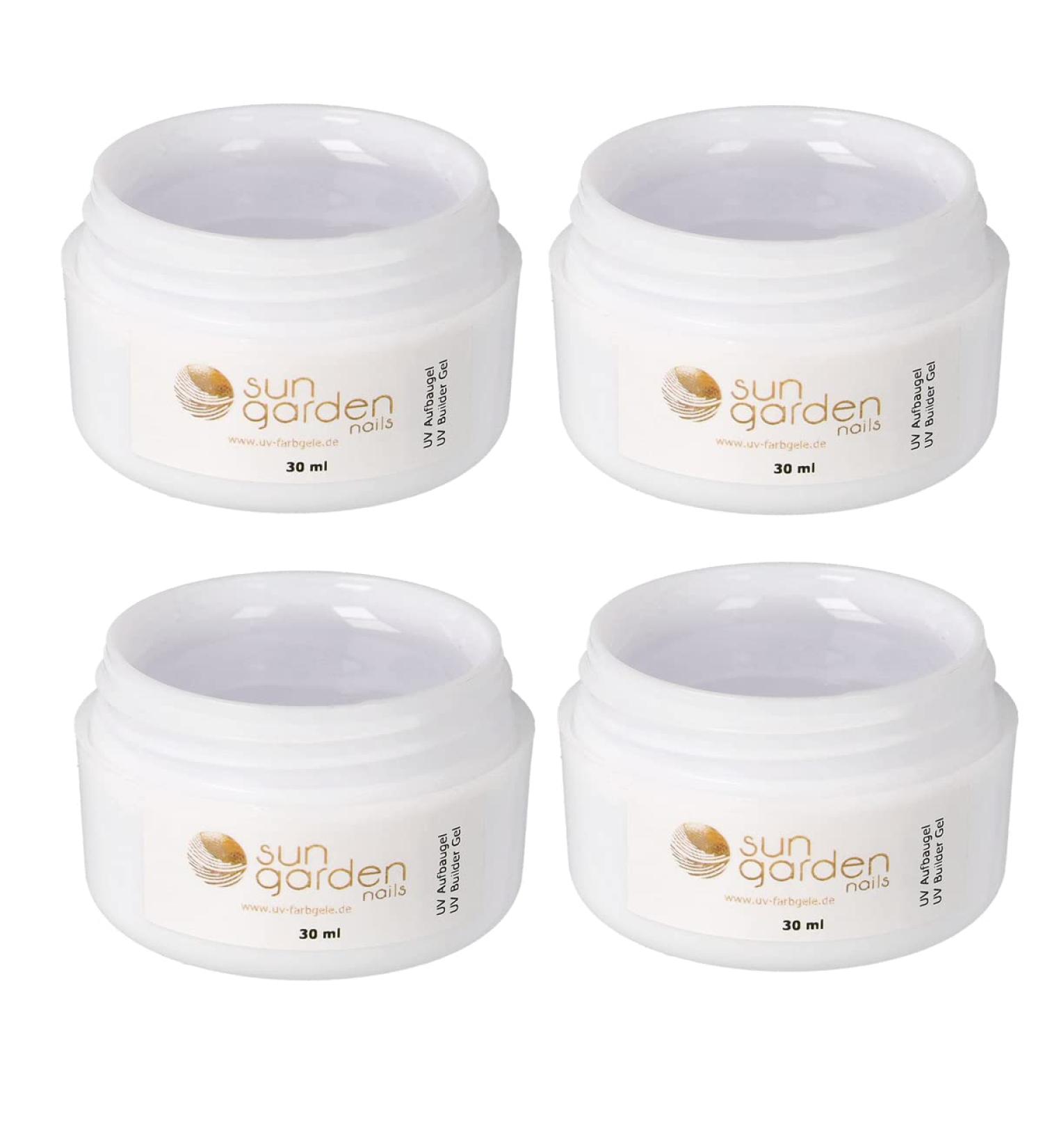 UV Gel Classic Builder Gel Clear 4 x 30ml - Transparent UV Builder Gel for Strong Smooth Nails | International Shipping Available - Buy Online on GoSupps.com