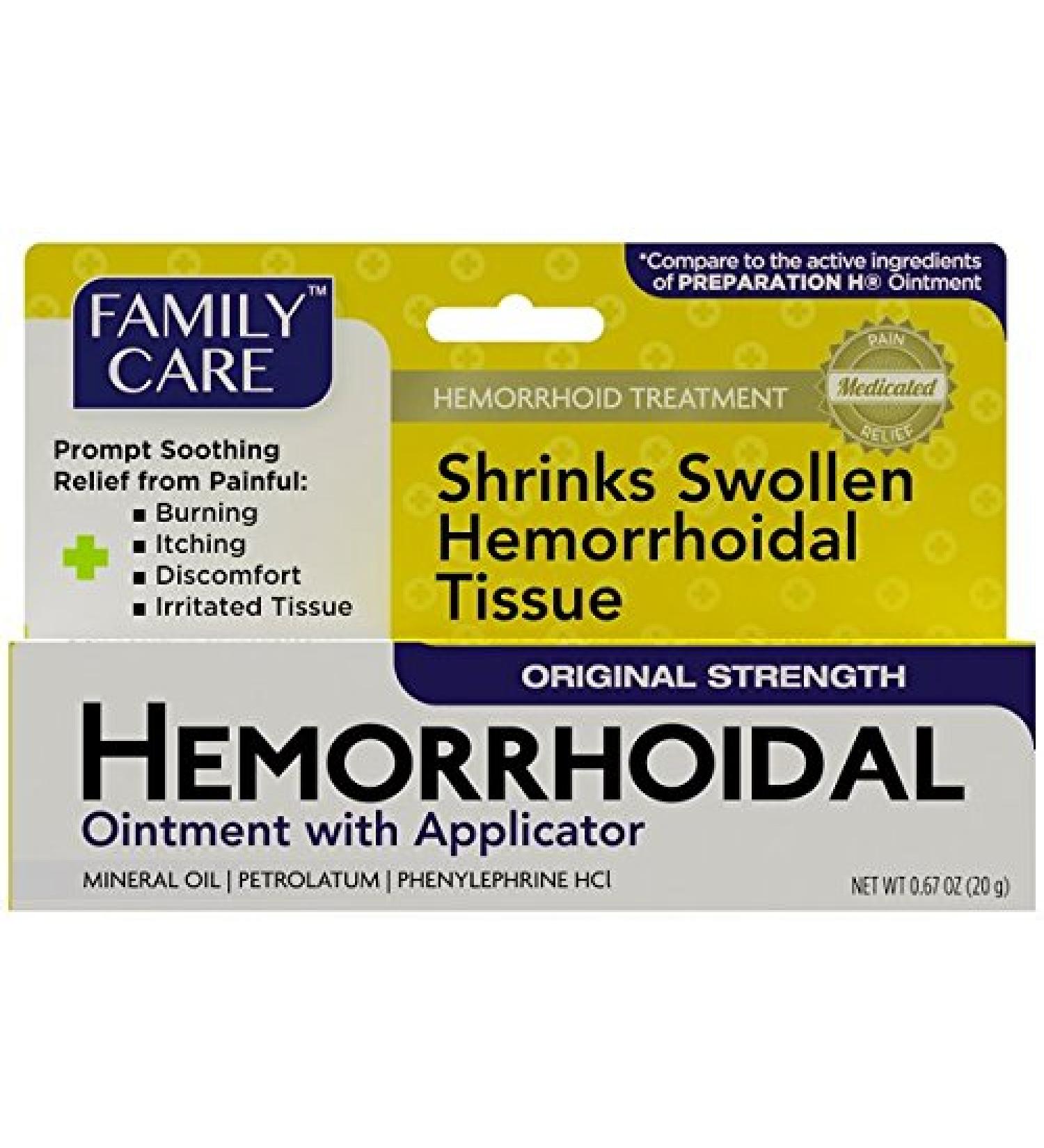 Family Care Hemorrhoidal Ointment with Applicator - Soothing Relief for Hemorrhoid Symptoms - Buy Online on GoSupps.com