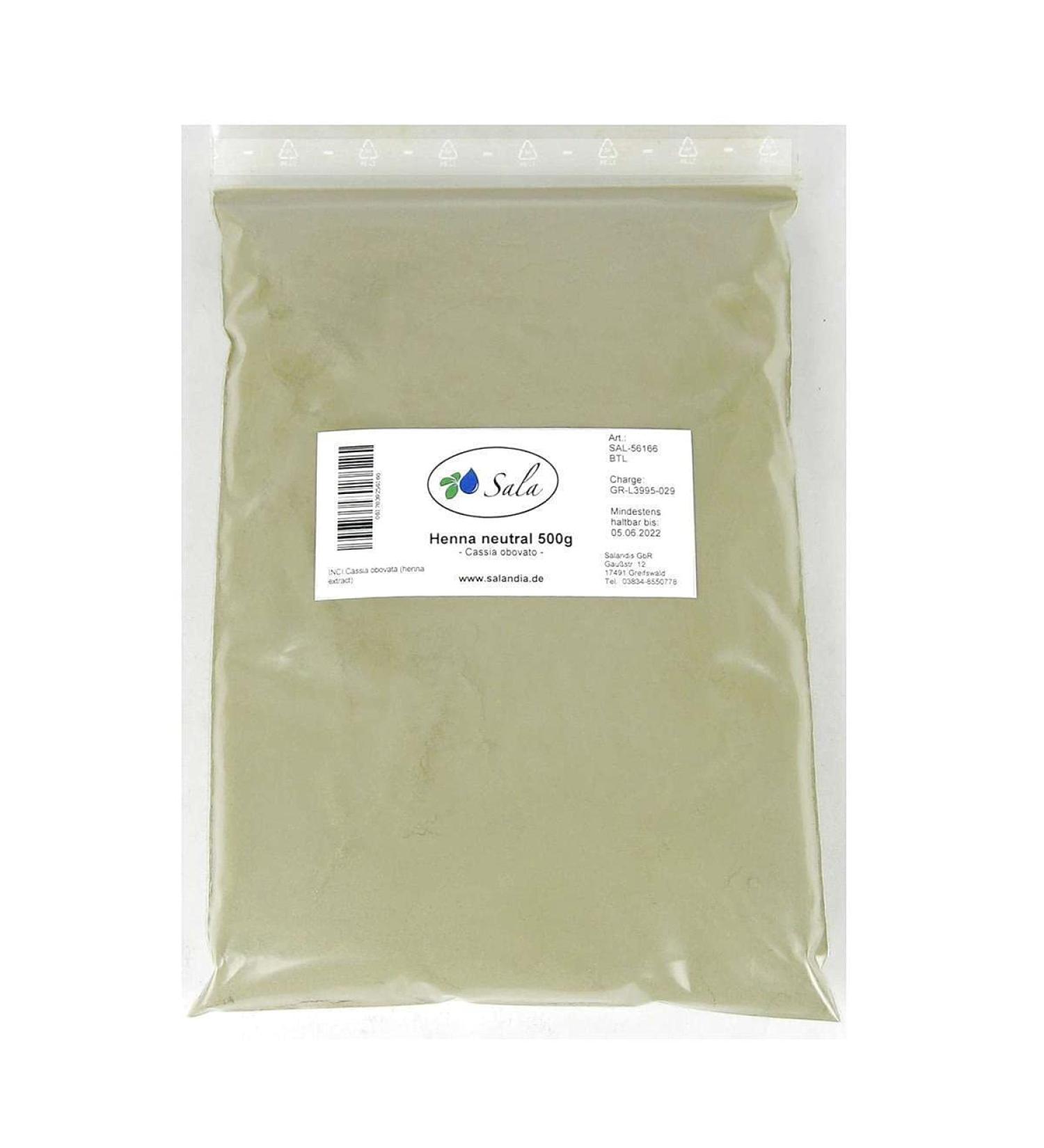 Sala Henna Powder Neutral Cassia obovata 500 g bag