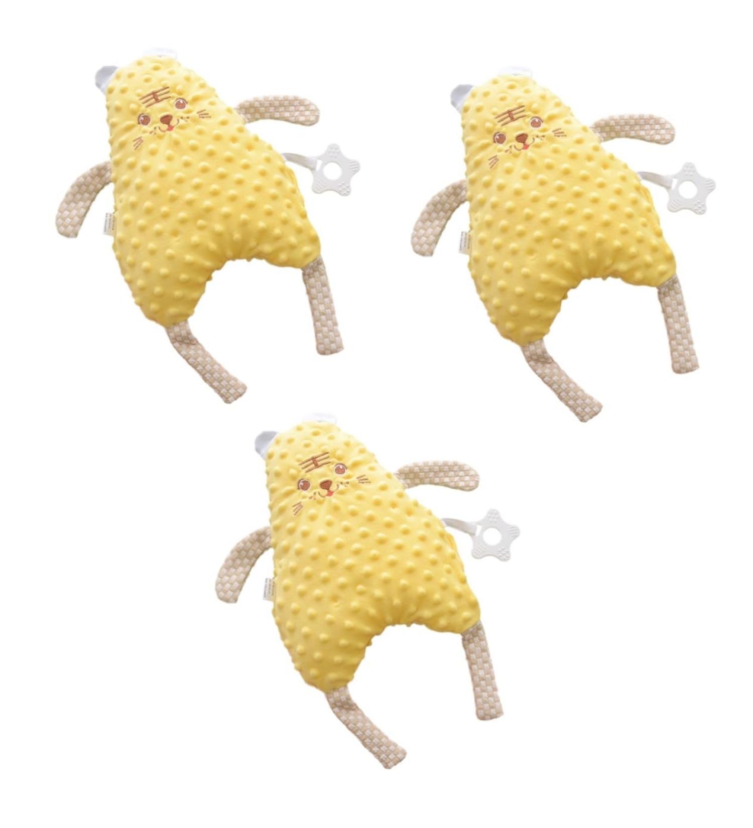 Cabilock 3-Pack Baby Comfort Towel Washcloths | Soothing Toys for Newborn Girls | Cuddly Gifts for Babies | Soft Sleep Hand Doll - Buy Online on GoSupps.com