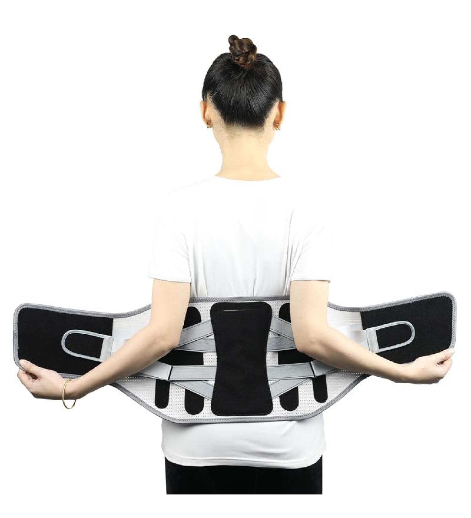 Ergonomic Back Brace for Lower Back Pain Relief - Lumbar Support Belt for Herniated Disc & Sciatica (Black XX-Large - Buy Online on GoSupps.com