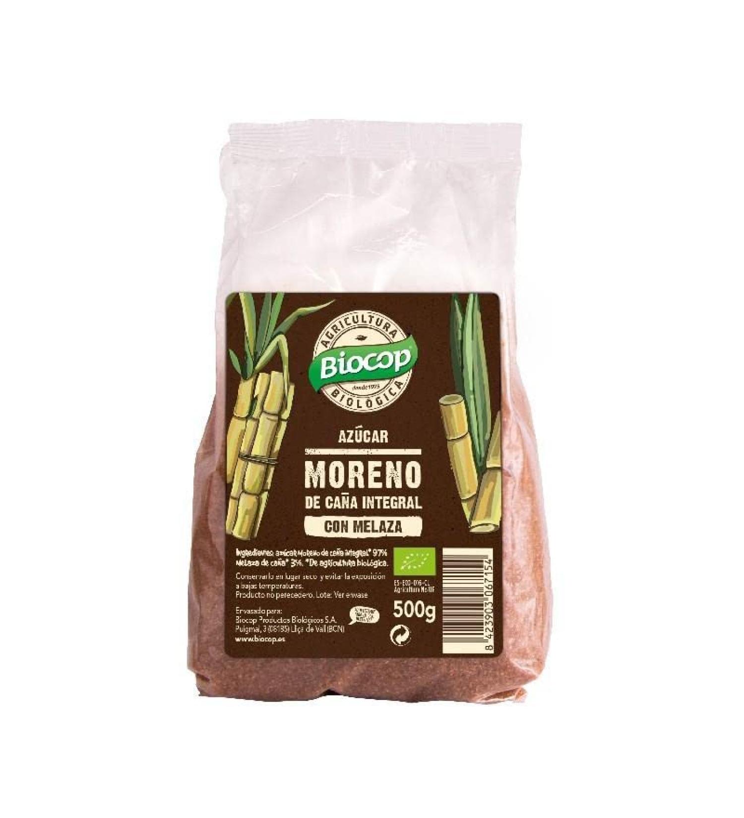 Azucar Moreno ca a Integral con melaza Bio 500g Biocop