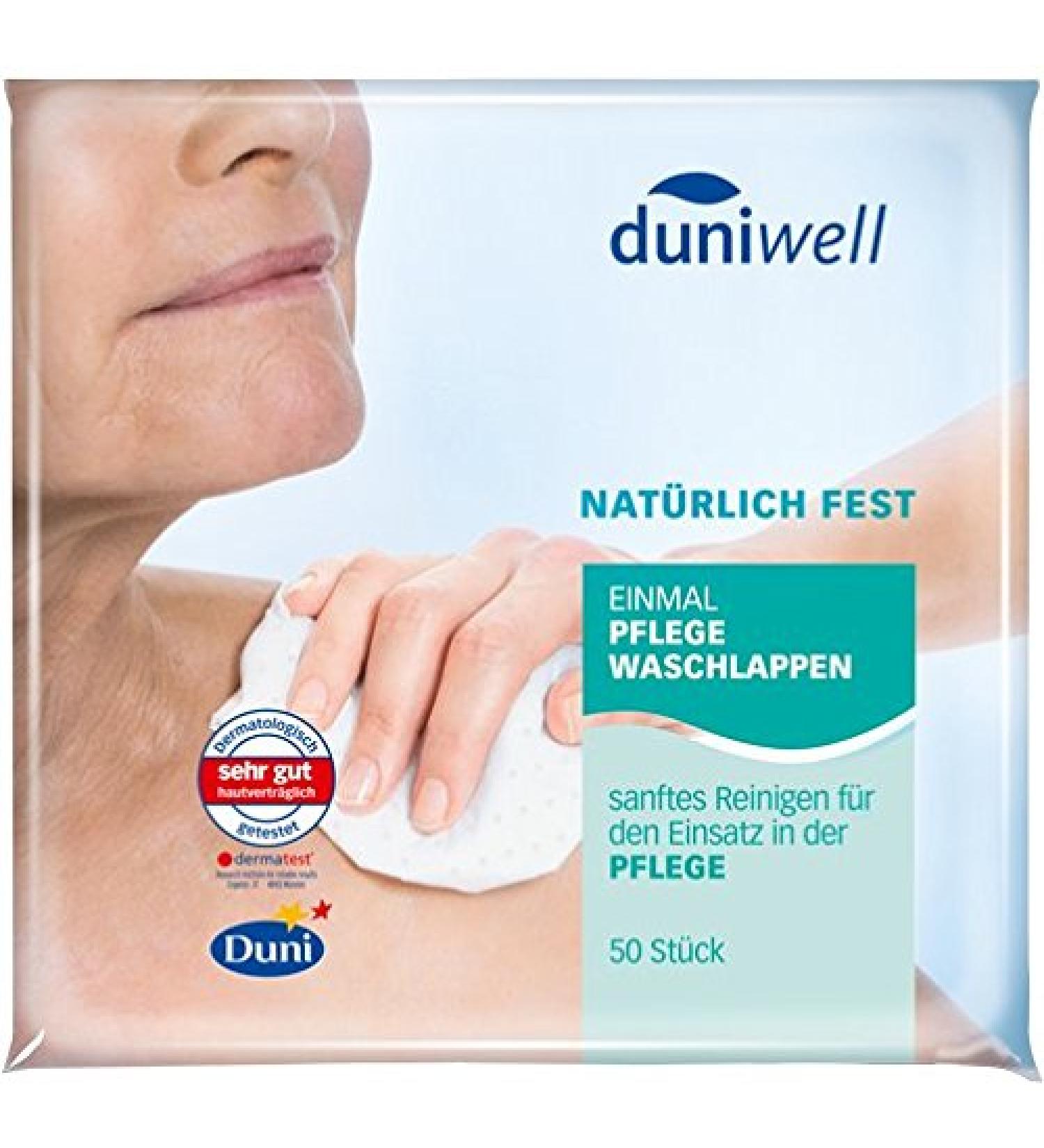 Duni disposable washcloths care 6-ply white 20 x 20 cm 50 pieces