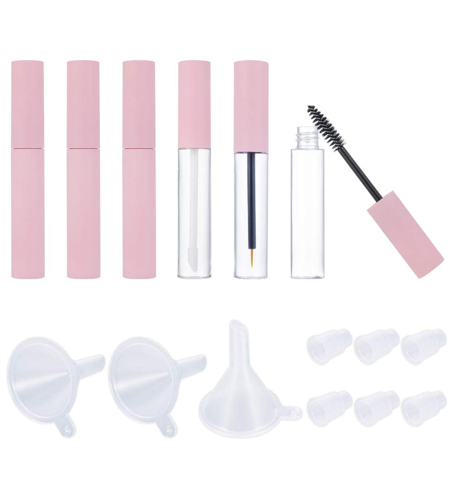 Phoetya 10ml Empty Mascara Tubes - 6 Refillable Containers with Eyelash Rods & Funnels for DIY Eyelash Cream - Buy Online on GoSupps.com
