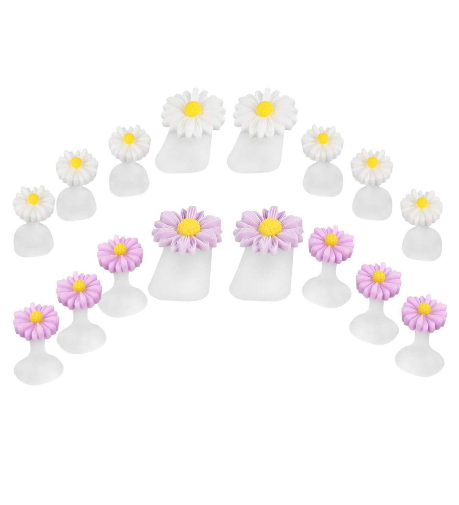 FRCOLOR Silicone Flower Toe Separator Spacer - 2 Boxes, Reusable Toenail Stretchers for Men and Women - Buy Online on GoSupps.com