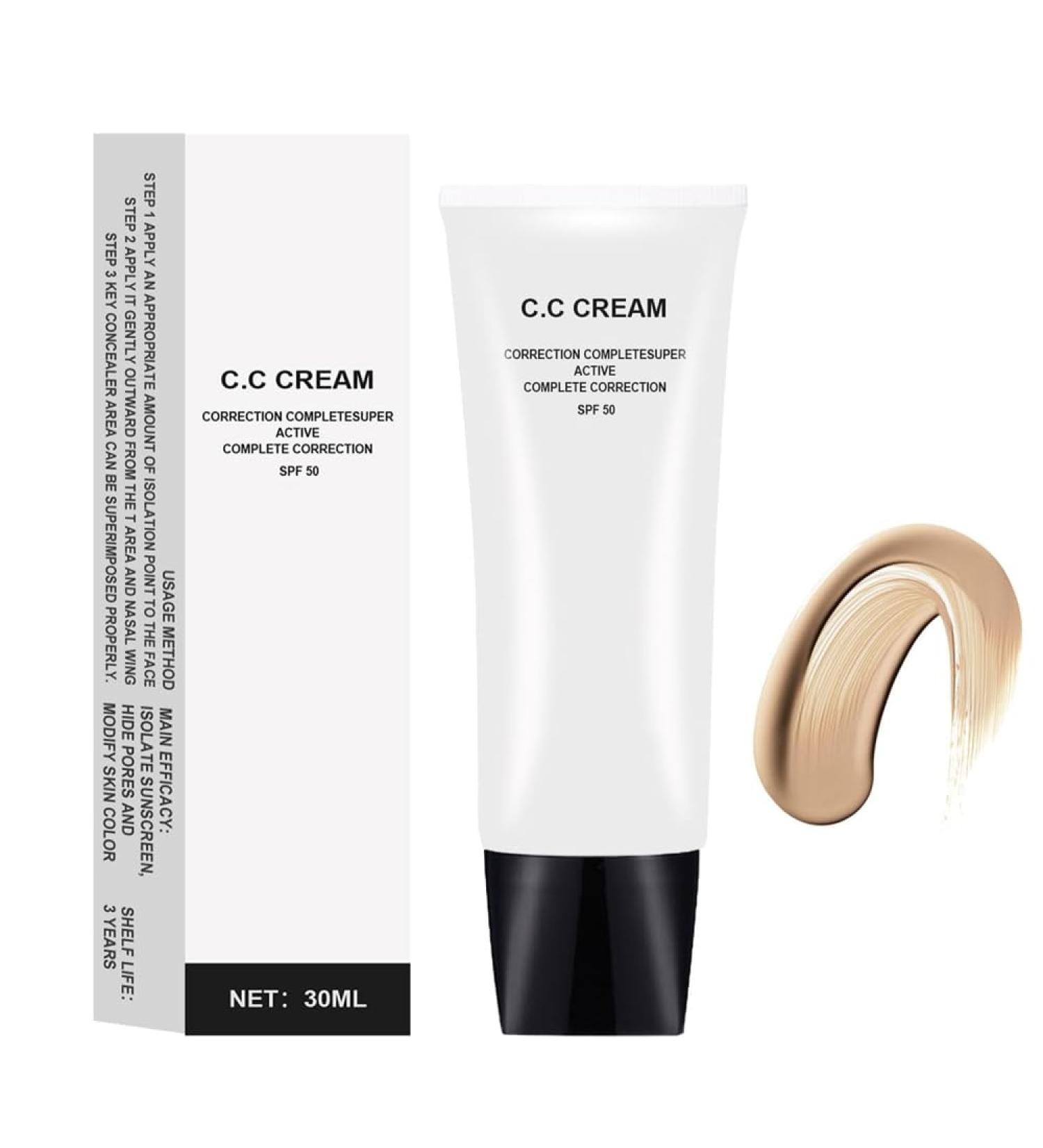 Perbella CC Cream Self Adjusting for Mature Skin Skin Tone Adjusting CC Cream SPF50 Colour Correcting Self Adjusting for Mature Skin (Lvory) - Buy Online on GoSupps.com