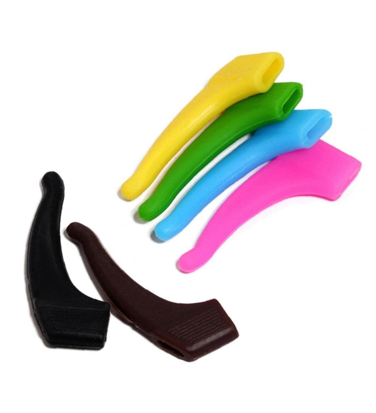 TOSSPER 10-Piece Anti-Slip Ear Hooks for Eyeglasses | Silicone Grip Accessories | Random Color | Ideal for Secure Fit & Comfort - Buy Online on GoSupps.com