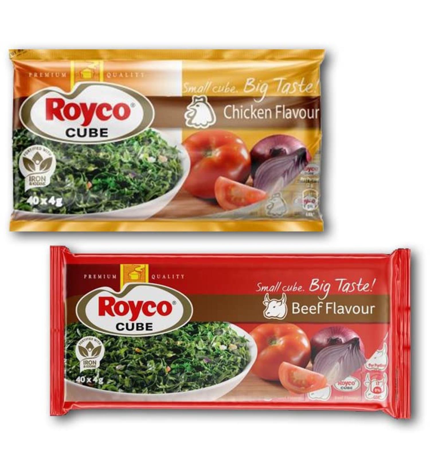 Royco Mchuzi Mix Seasoning Beef Cube 40g Bundled with Royco Chicken Cube 40g From Kenya (2 pack) - Buy Online on GoSupps.com