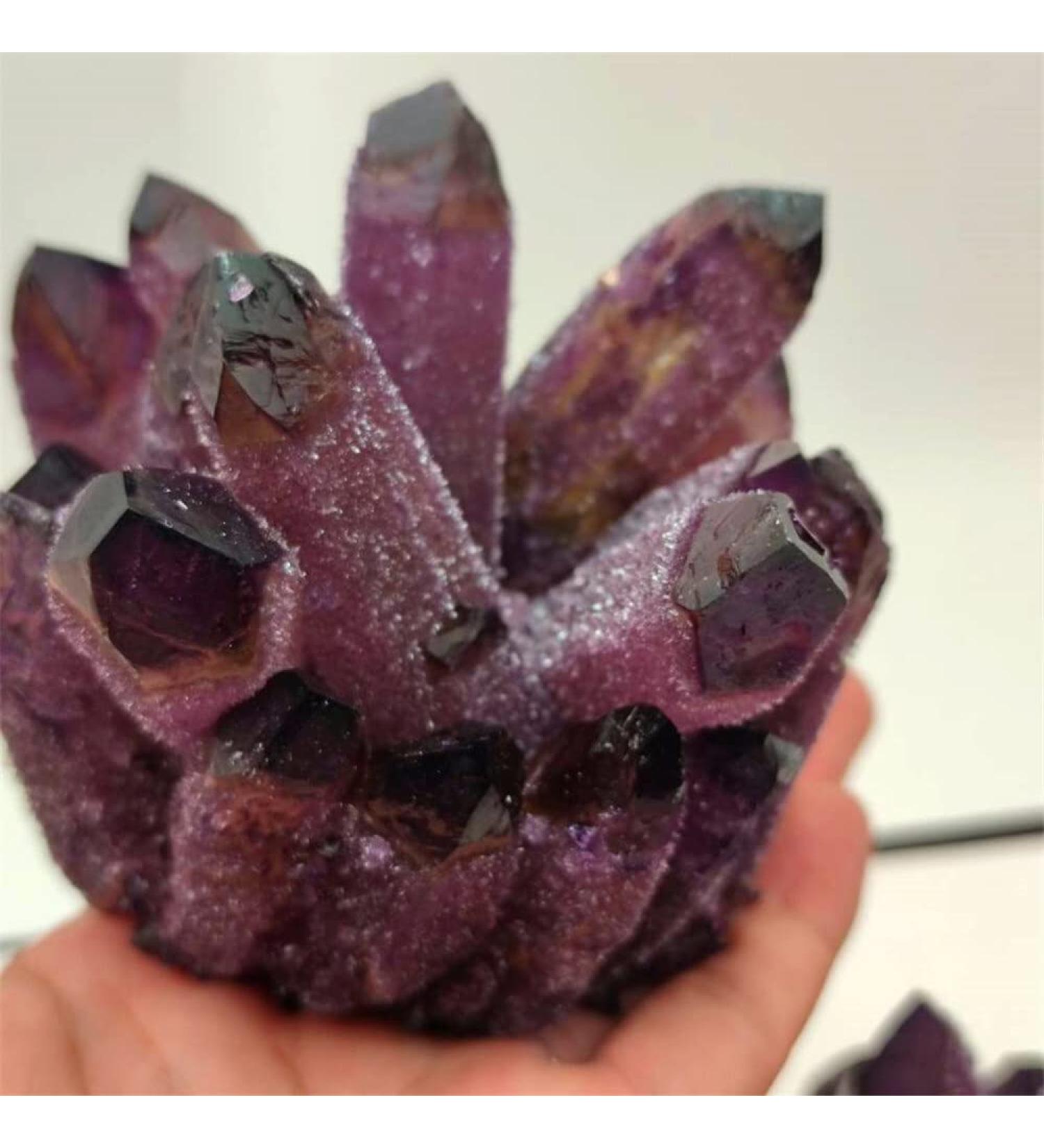 300-800g Natural Purple Phantom Quartz Crystal Cluster Crystals Rough Gemstone Specimen for Home Office Decor Crystal Cluster (Size : 700-800g) - Buy Online on GoSupps.com