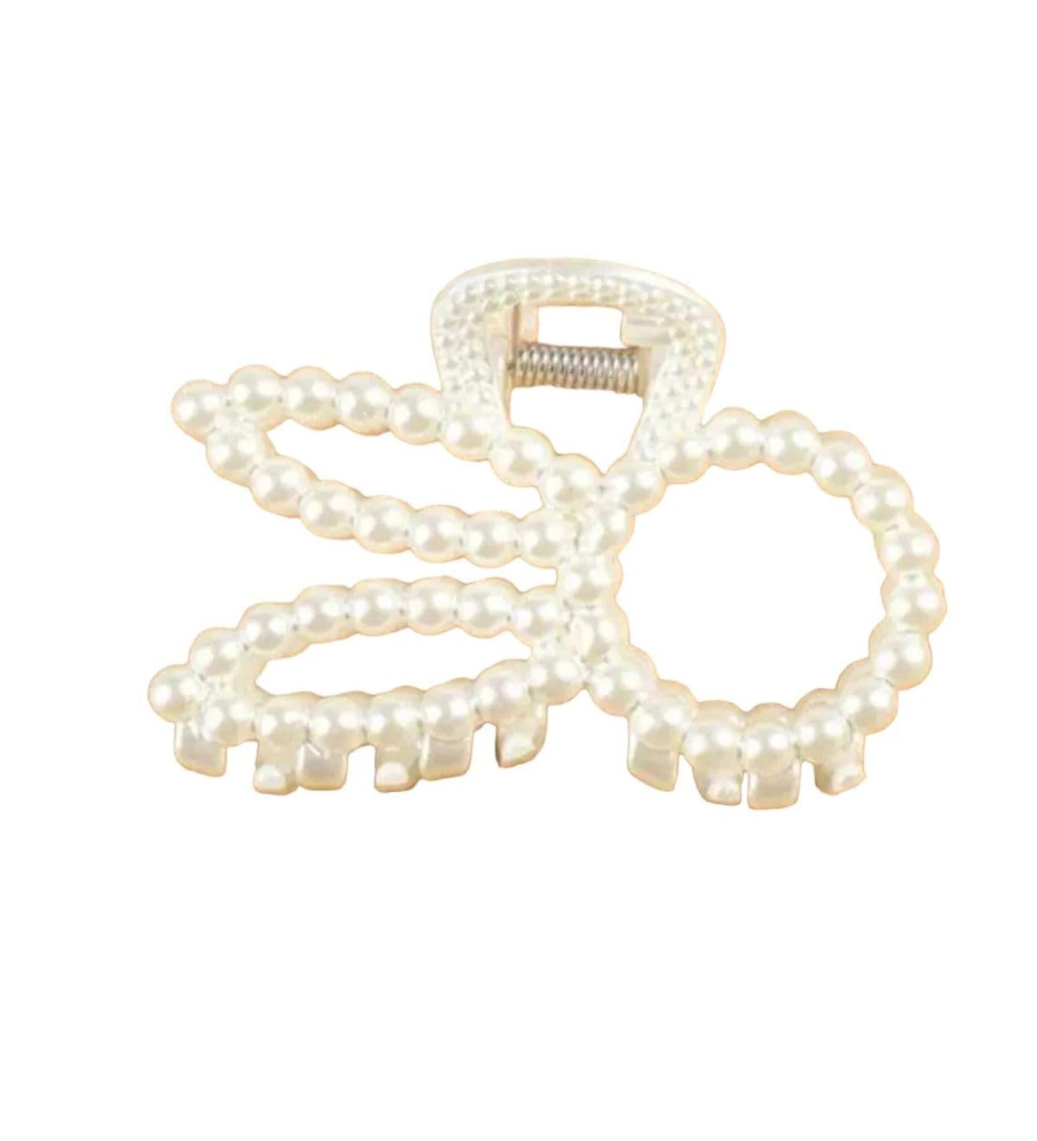 New 2025 1/3Pcs Luxury Trendy Big Pearls Acrylic Hair Claw Clips Round Pearl Makeup Hair Styling Barrettes For Women Hair Accessories Jewelry Fashion Accessories Creative Gift - Buy Online on GoSupps.com