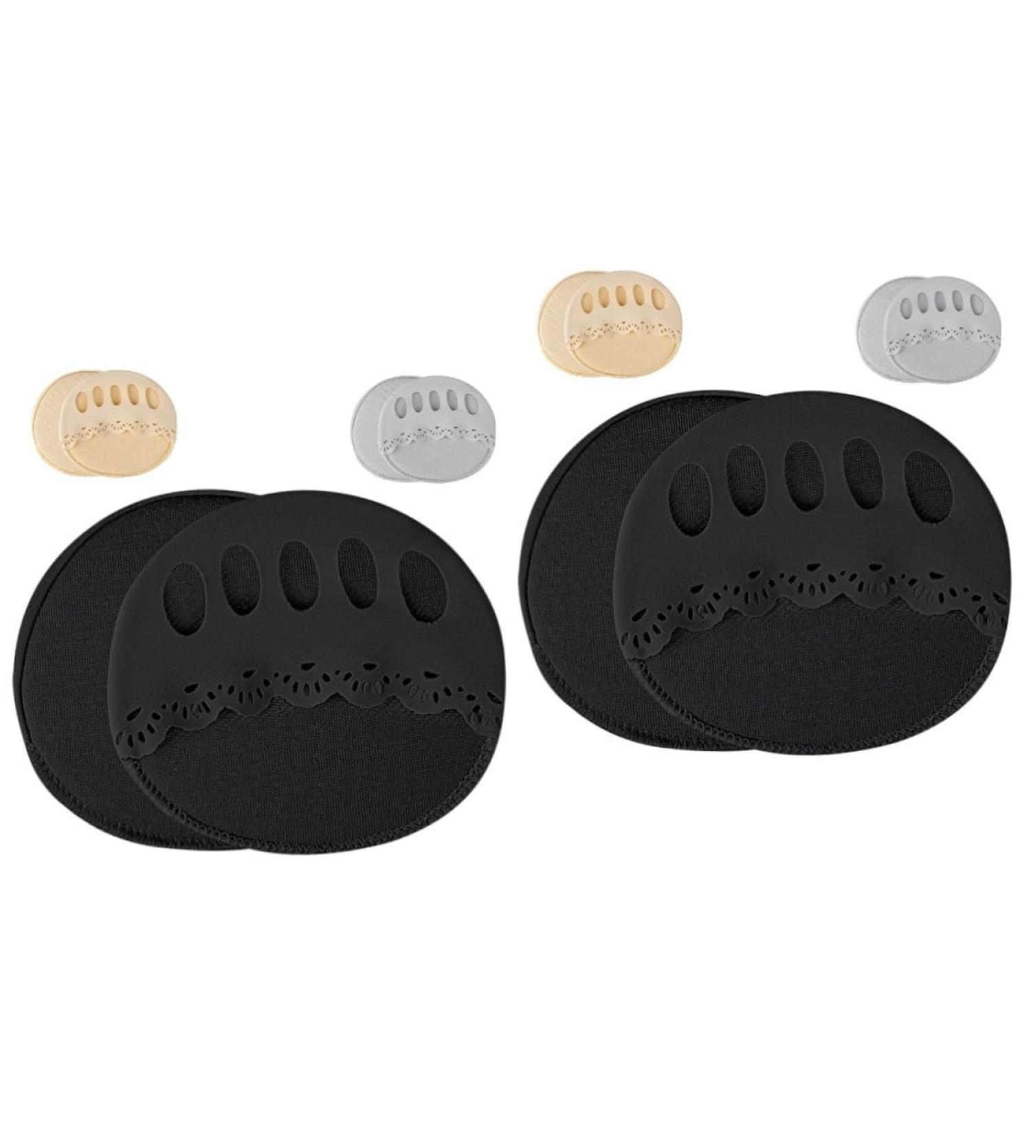 FRCOLOR 6 Pairs Toe Pads Missing Summer Toe Socks Gel Sleeve Cushion Soft Socks for Women Invisible Palm Socks Half Socks for Summer Thick Heel Forefoot Pad Miss - Buy Online on GoSupps.com