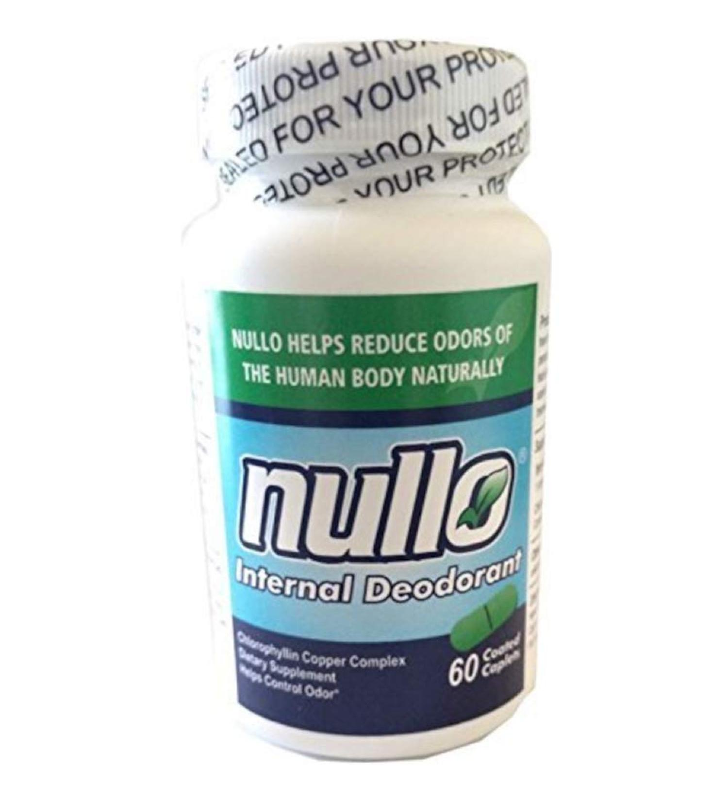 Nullo Internal Deodorant (60 Caplets) 1 Count (Pack of 60)