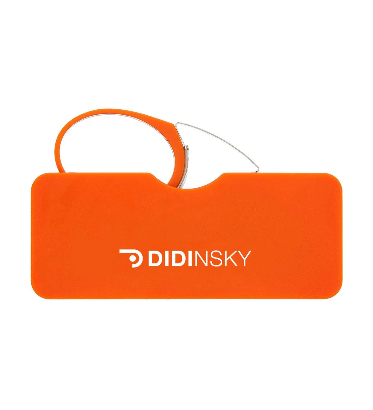 Didinsky Reading Glasses for Men & Women | Compact Lightweight Edgeless | Travel-Friendly | Unisex Comfort with Adhesive Strips - Orsay Orange 2.5x - Buy Online on GoSupps.com