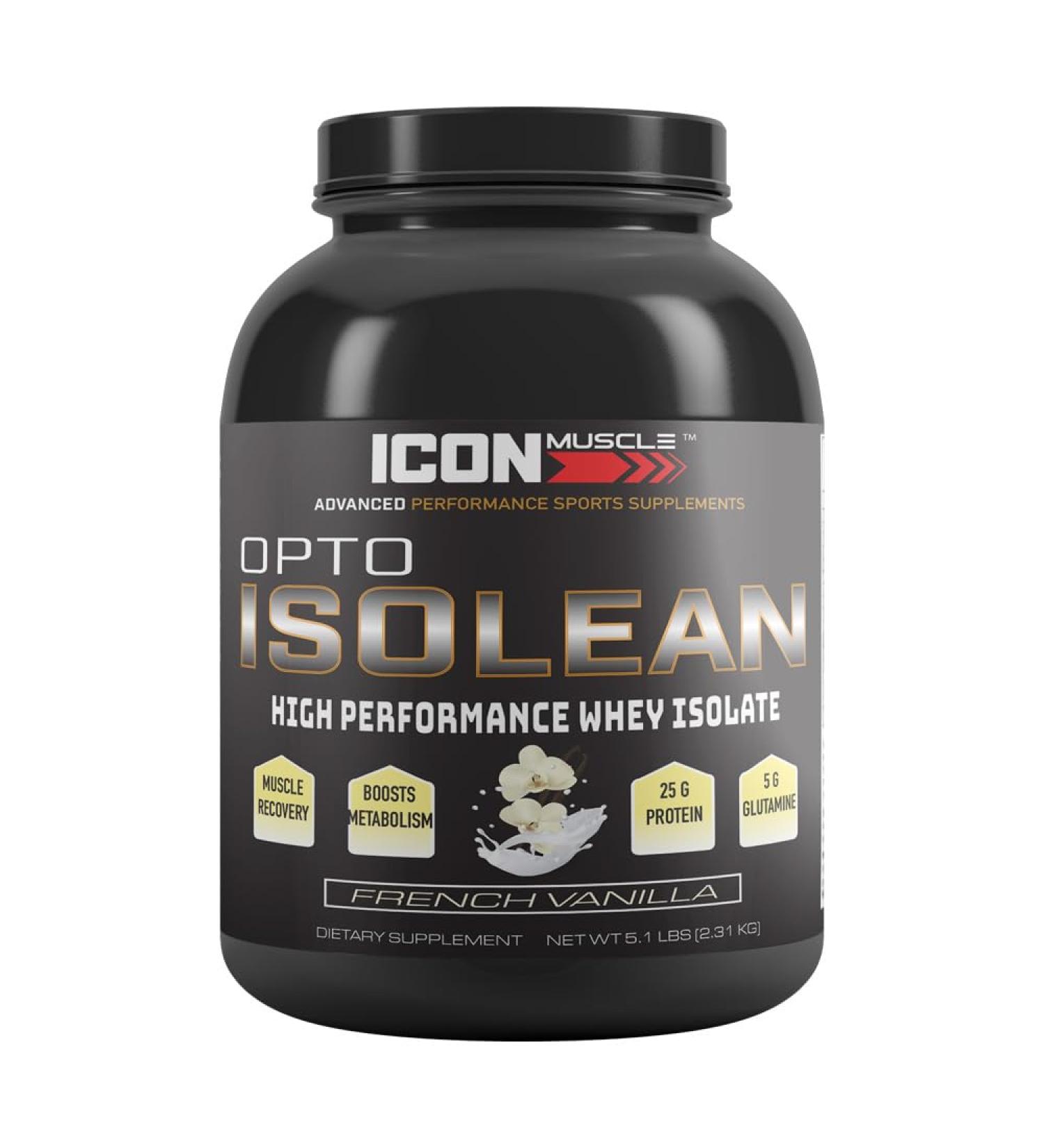 Icon Muscle Isolean Whey Protein Isolate 5 lb Vanilla