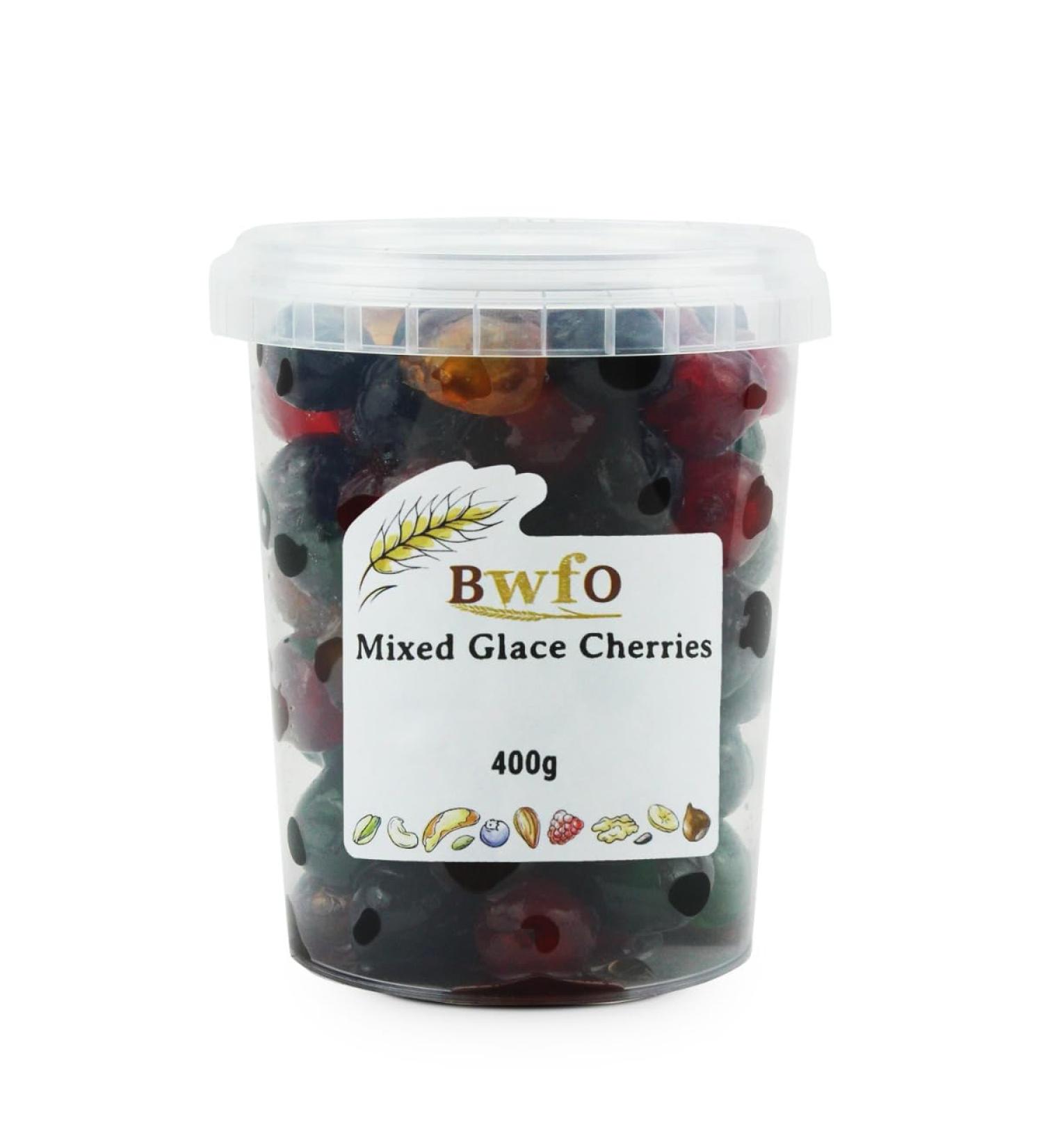 Glace Cherry Medley (Four Colours) 400g (BWFO)