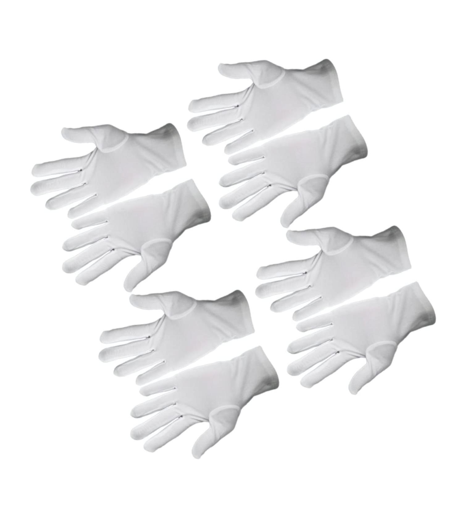 Healeved 12 Pairs Cotton Gloves Inspection Gloves Spa Gloves Guantes Desechables Nylon Gloves Dust Gloves Marching Gloves Work Gloves Party Etiquette Gloves Protection White - Buy Online on GoSupps.com