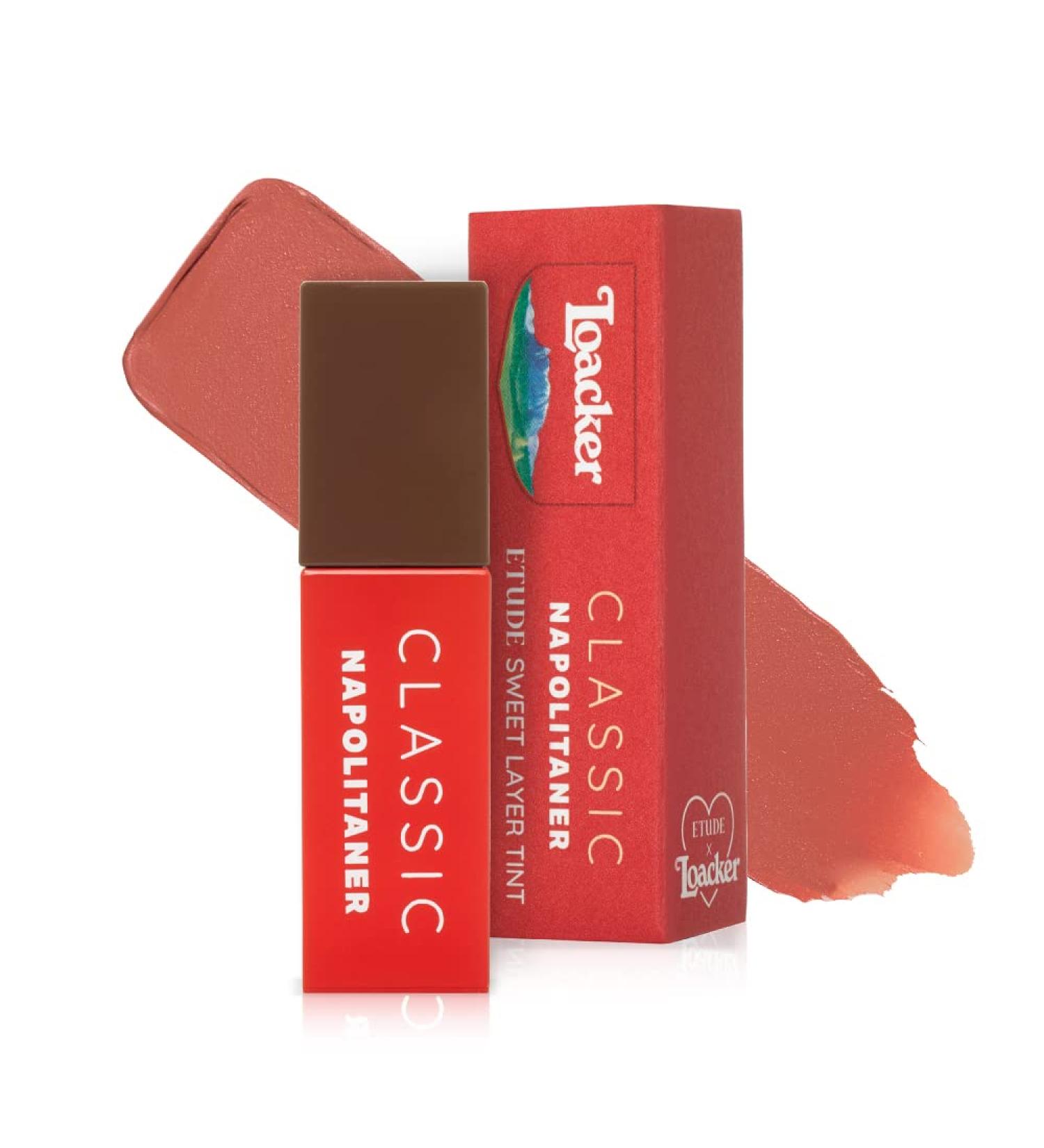 Etude X Loacker Sweet Layer Tint | Lovely Mood Neutral Tone | Napolitaner Wafer Lip Stain - Buy Online on GoSupps.com