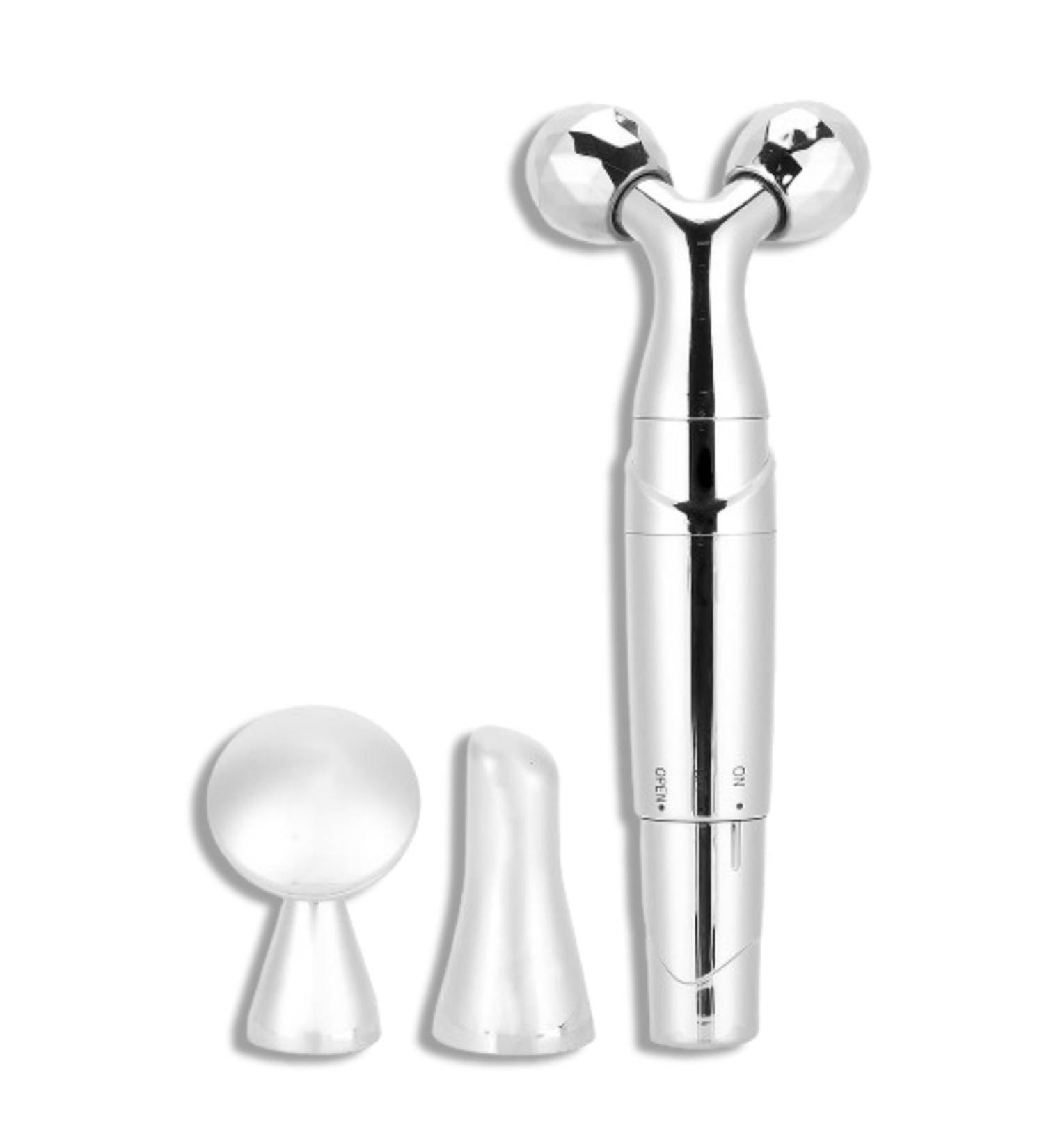 Buy Silver Electrical Facial Scooter Massager - Anti-Fold Slimming Tool for Skin Care - Buy Online on GoSupps.com