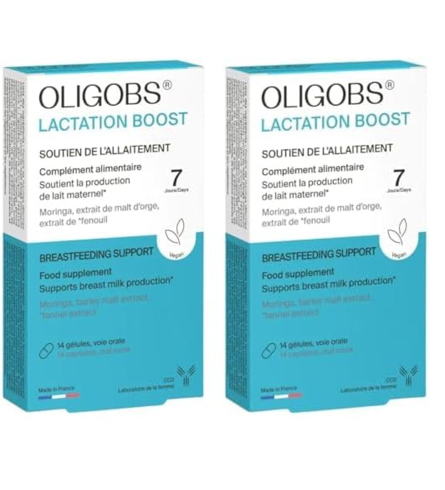 Oligobs Lactation Boost - 14 g lules - Compl ment alimentaire favorisant la production de lait maternel - Fabriqu en France par le Laboratoire CCD (Lot de 2) 1 unit (Lot de 2) - Buy Online on GoSupps.com
