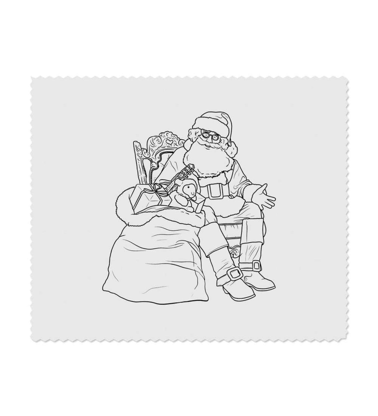 Buy 2 x Santa Claus Microfiber Lens Cleaning Cloths - Perfect for Glasses | International Shipping Available - Buy Online on GoSupps.com