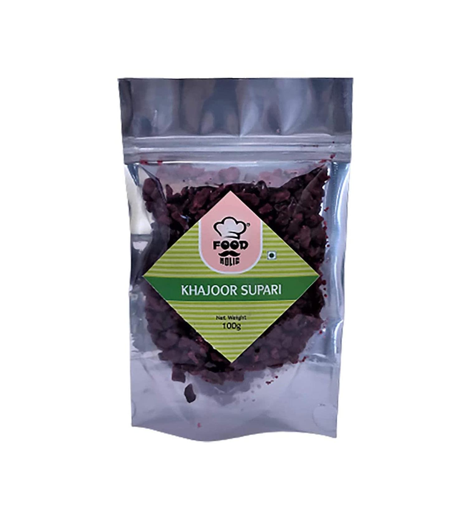 Foodholic Gulab Khajur Mouth Freshener (Dried Date) (100 Gm)_Packing May Vary - Buy Online on GoSupps.com