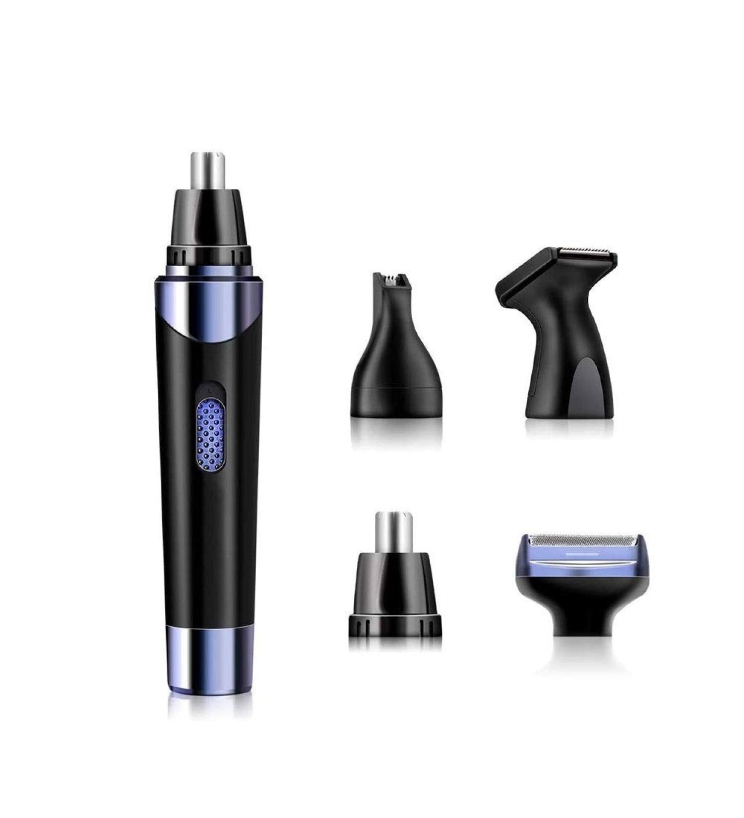 Buy 4-in-1 Rechargeable Ear & Nose Hair Trimmer Clip for Men & Women | Waterproof Facial Hair Remover - Buy Online on GoSupps.com