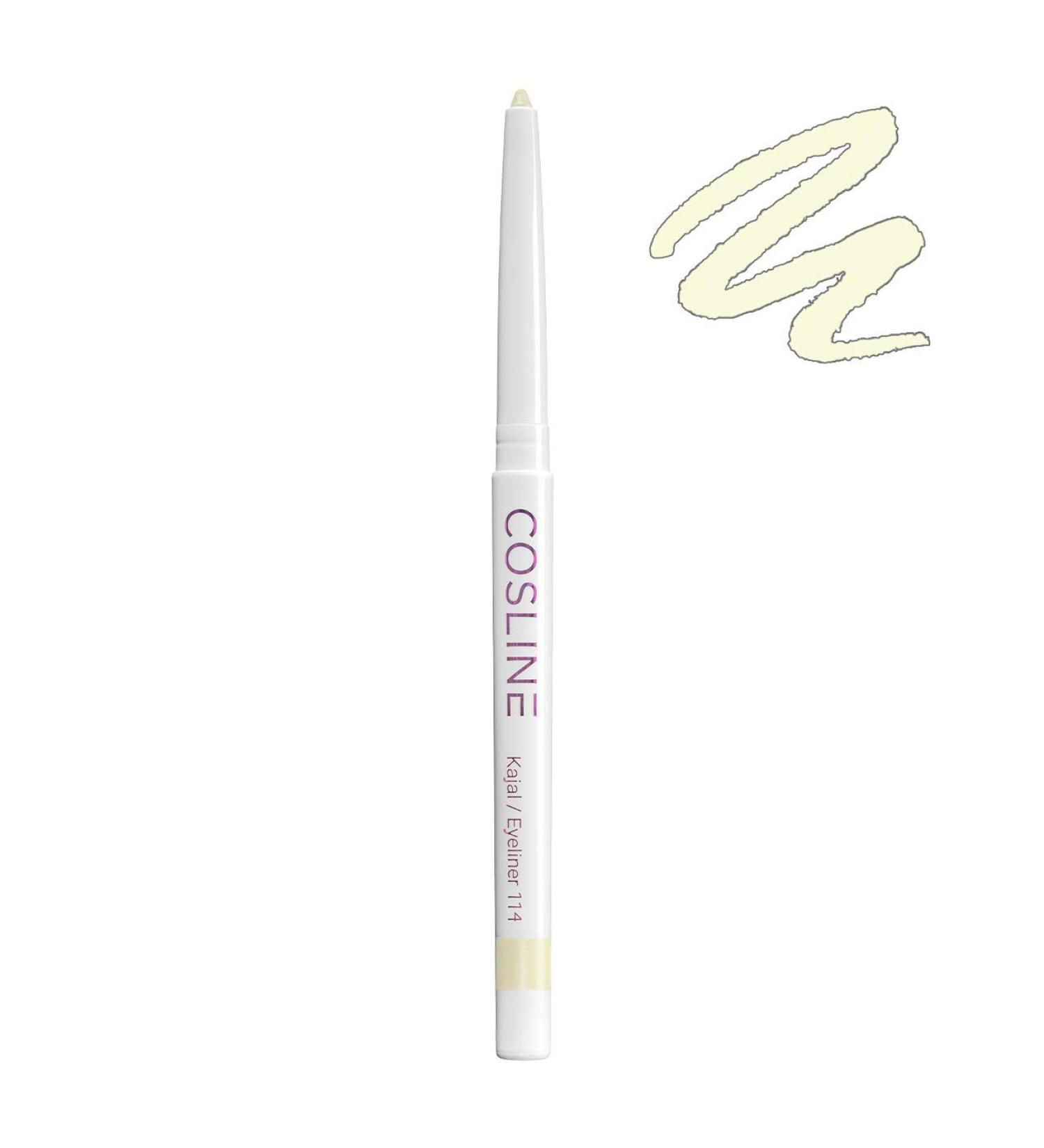 Cosline Kajal & Eyeliner No. 114 - Champagne Color Waterproof Vegan Soft Application Strong Pigmentation - Made in Germany - Buy Online on GoSupps.com