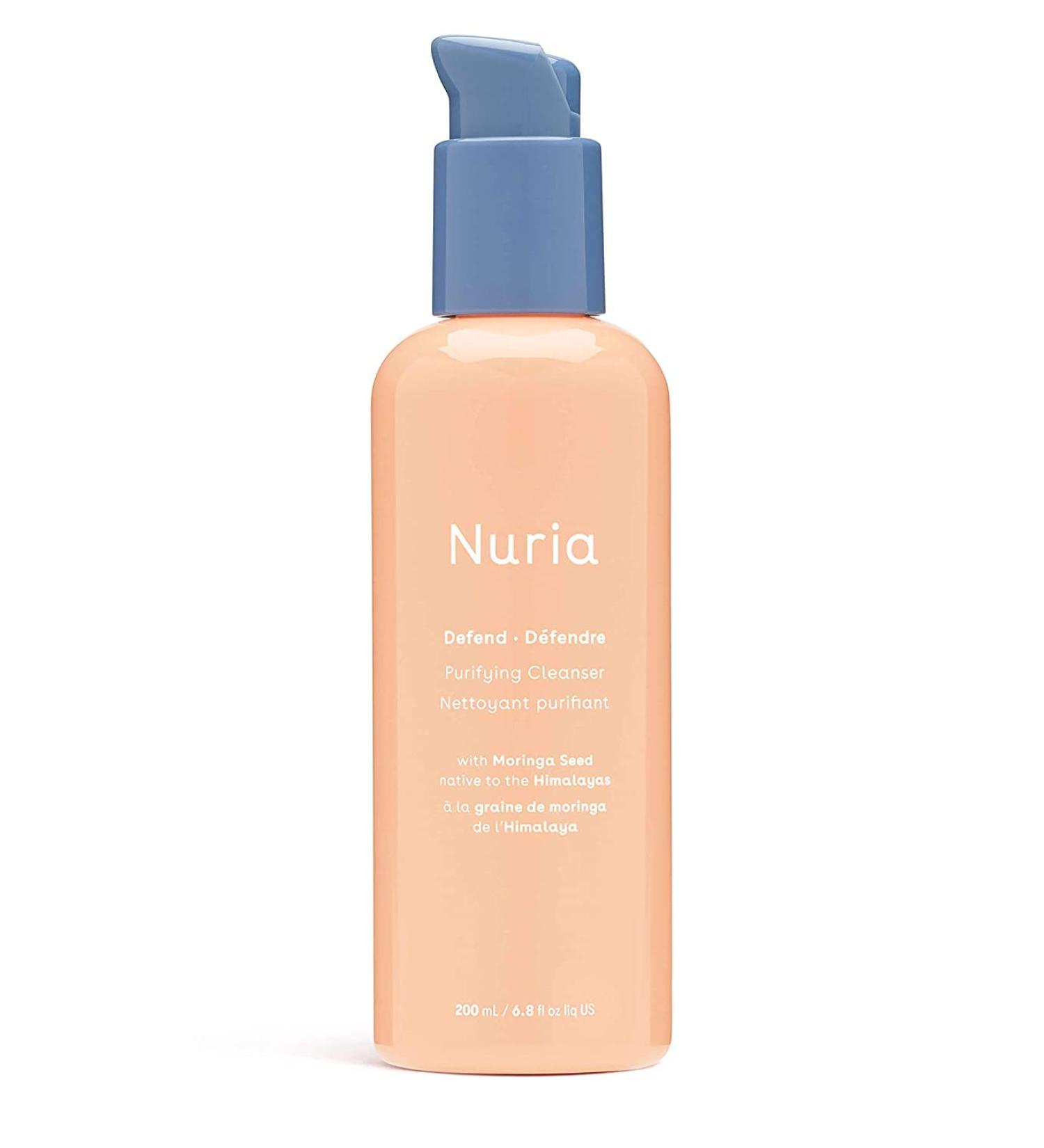 Nuria Beauty Defend Purifying Facial Cleanser Moringa Seed Seaberry & Green Tea | Clean Beauty Vegan & Cruelty-Free | 200 mL - Buy Online on GoSupps.com