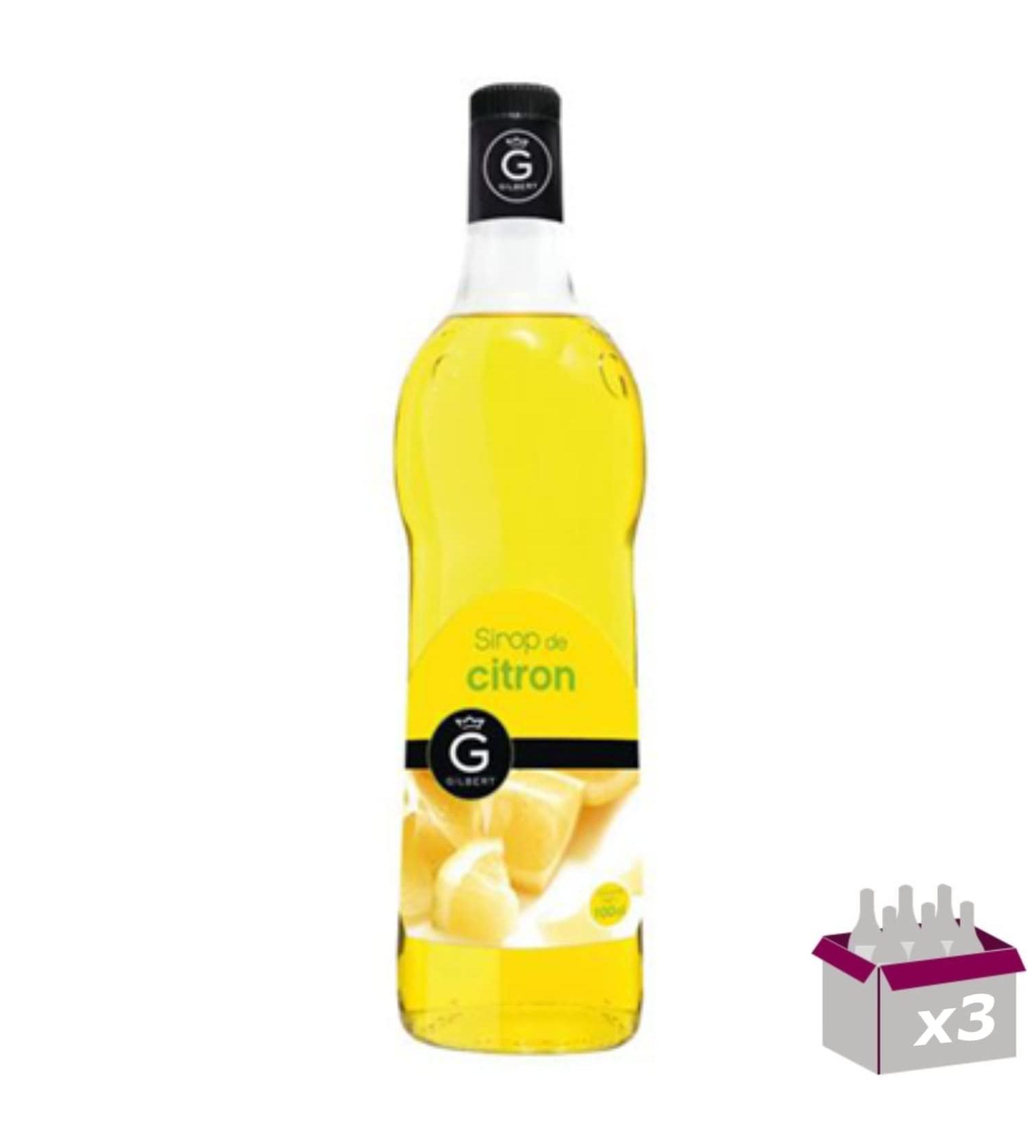 Set of 3 Gilbert Syrups - Lemon - 3 x 1L