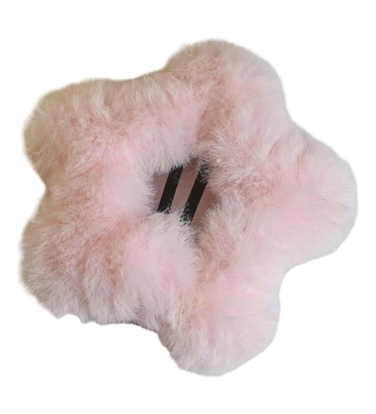 xbiez Girls Hair Clip Furry Star Hairpin Y2K Furry Headdress Hair Accessories Star for Kids Snap Clip Hairpin Pink - Buy Online on GoSupps.com