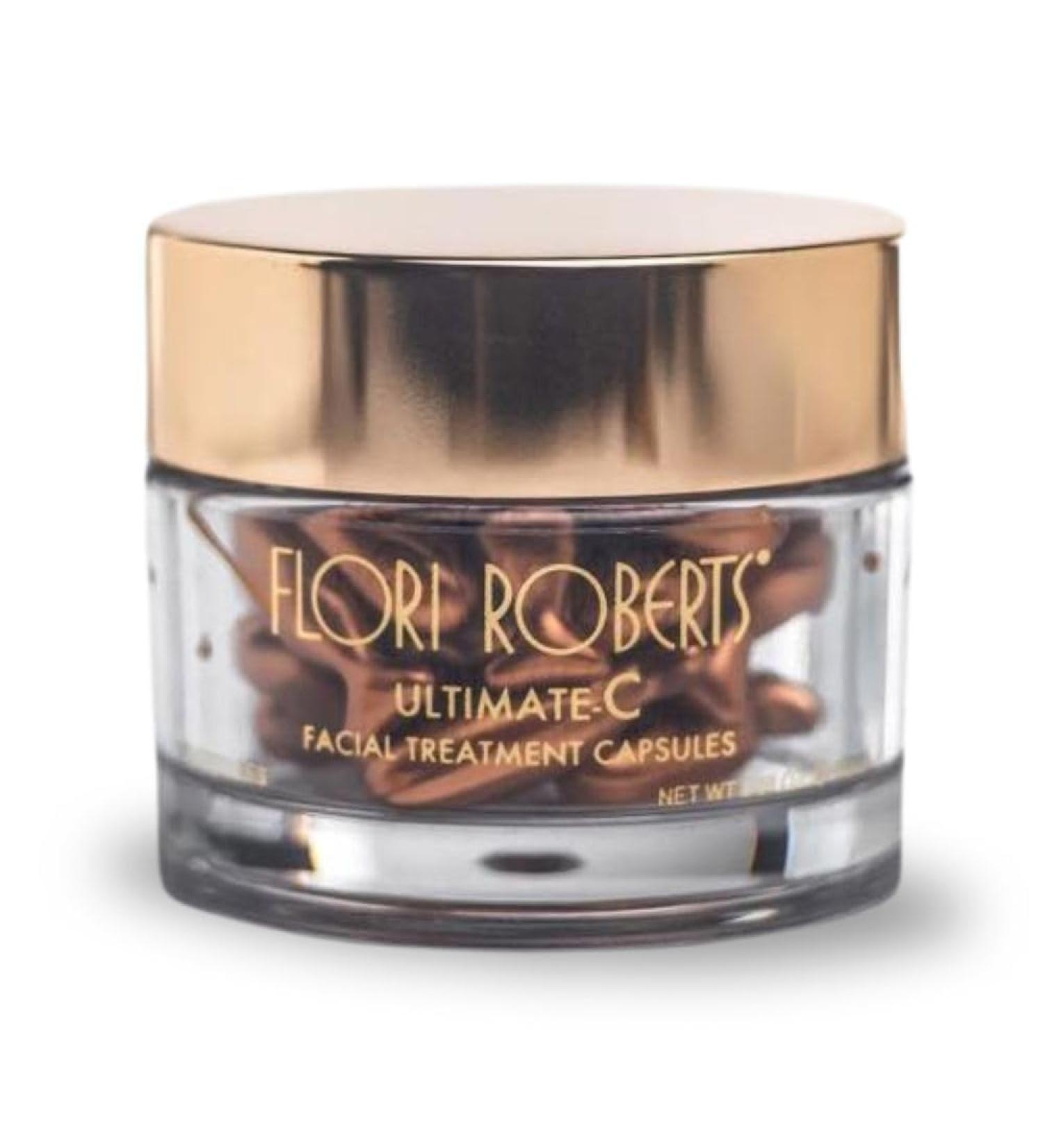 Flori Roberts Ultimate-C Capsules: Daily Facial Serum with 12% Vitamin C | Smooth Fine Lines Reduce Dark Spots | 30 Capsules - Shop Internationally Now - Buy Online on GoSupps.com
