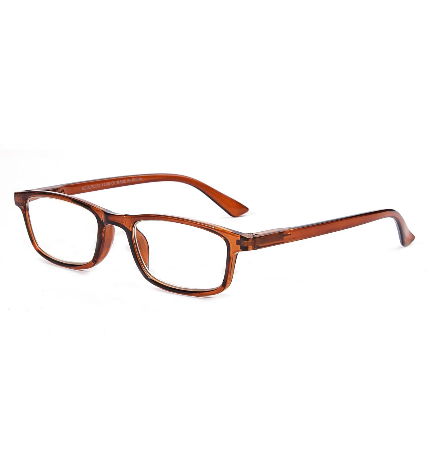 Okh Blue Light Blocking Glasses for Men & Women - Anti-Glare Computer & Gaming Eyewear - Reduce Eye Strain & Headaches - Stylish Brown Rectangle Design - Buy Online on GoSupps.com