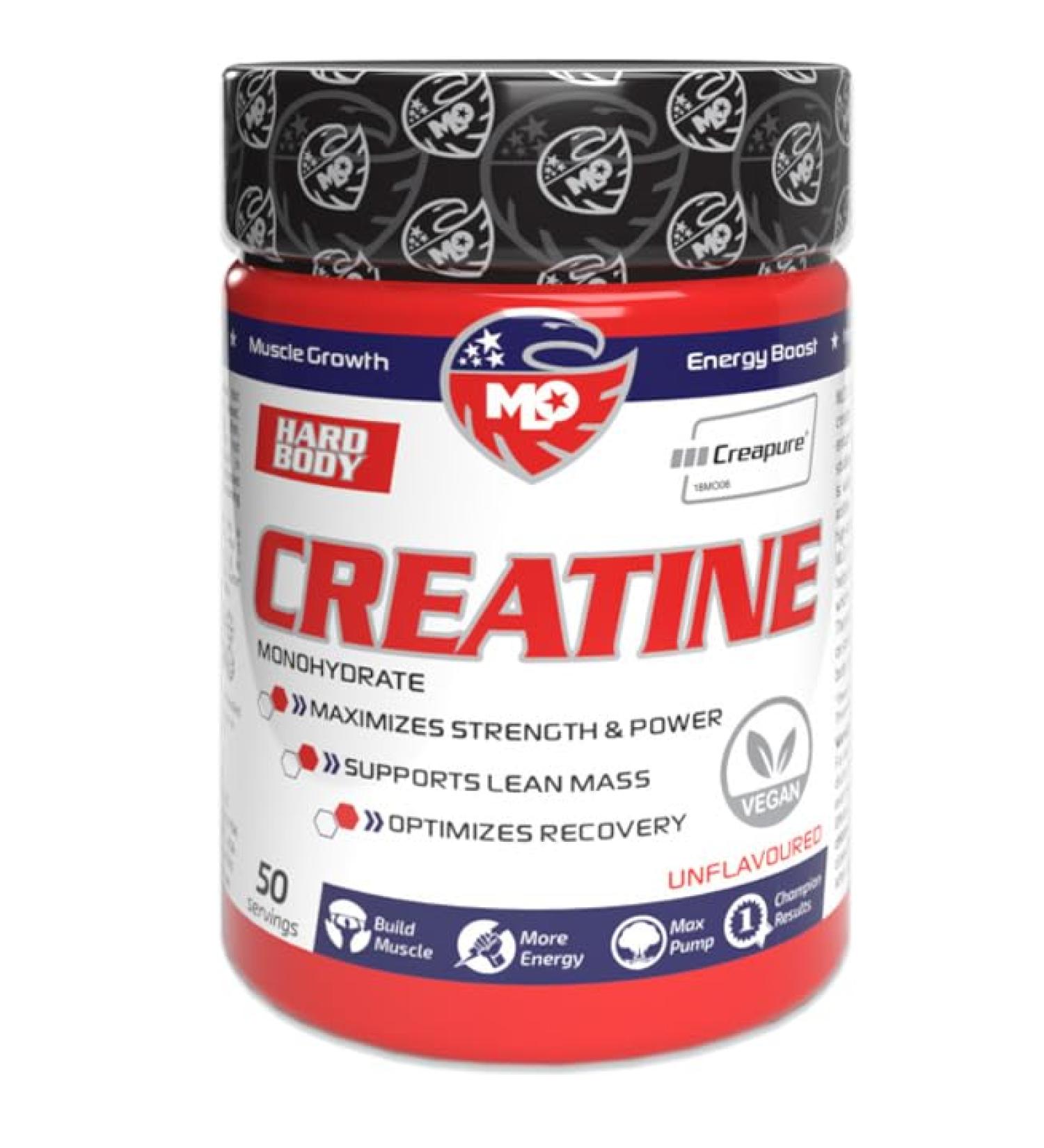 MLO Creatine Monohydrate Creapure | Ultrapure Vegan & Gluten-Free Creatine Powder for Energy & Strength - 250g - Buy Online on GoSupps.com